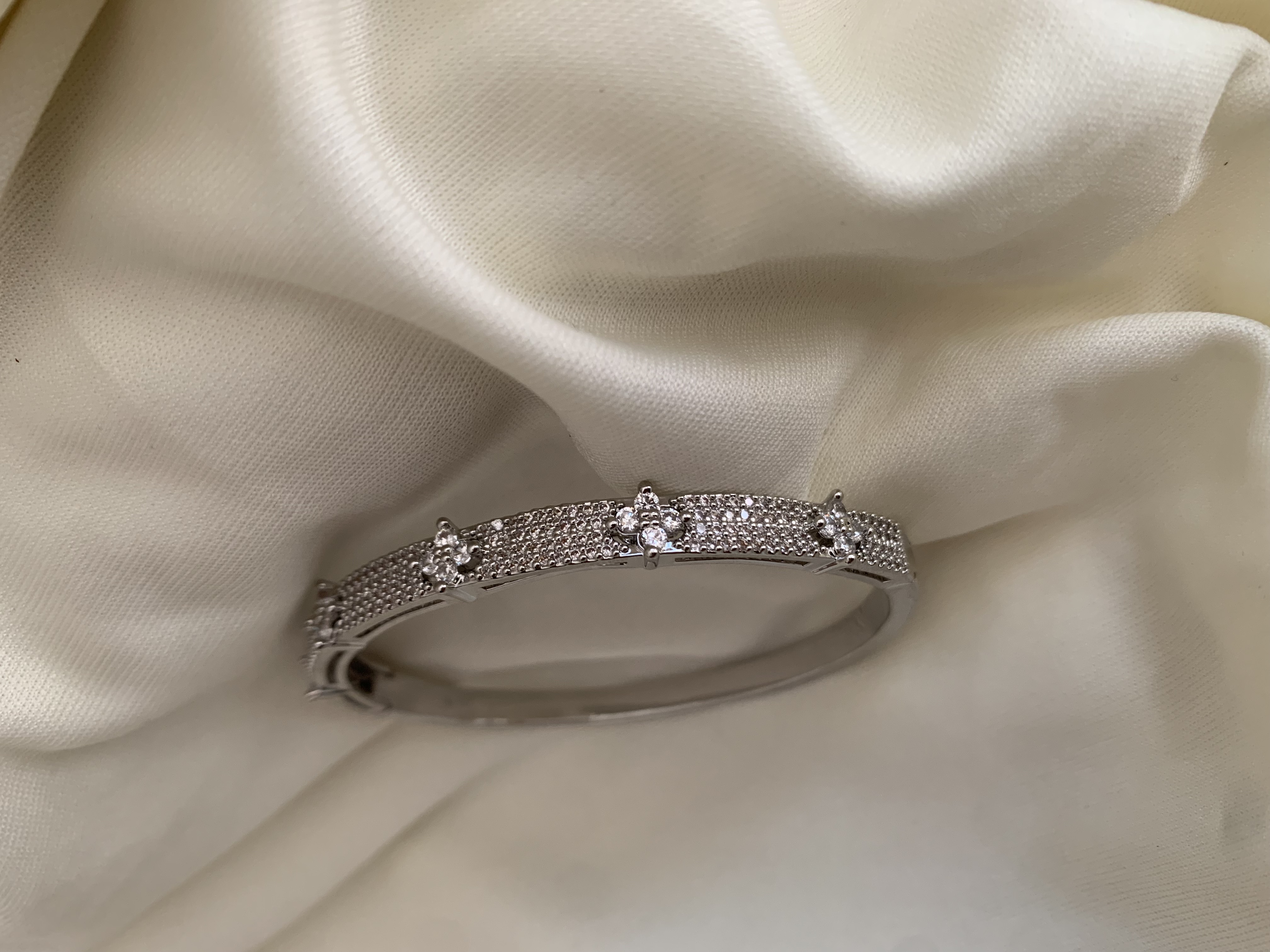 Jonc crystal or & argent