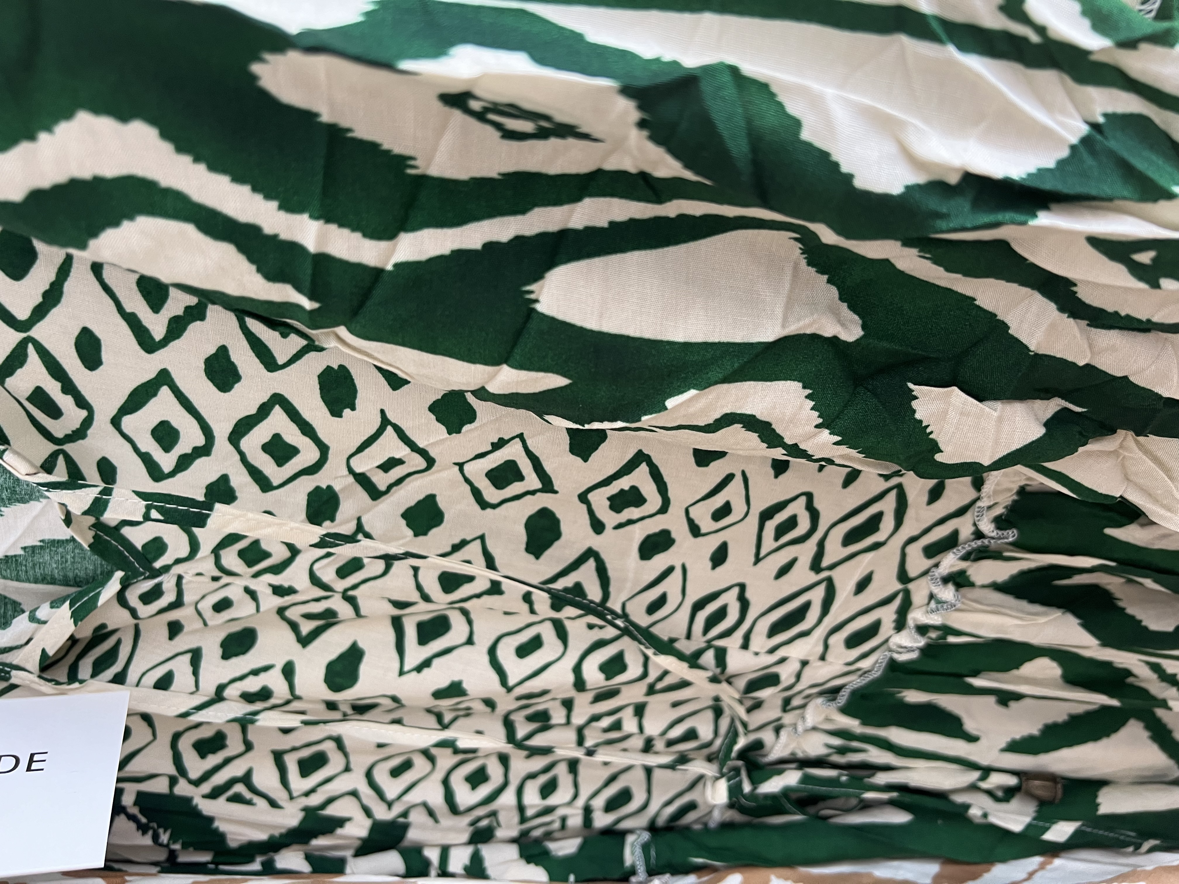 Robe longue à motifs ethniques coton
