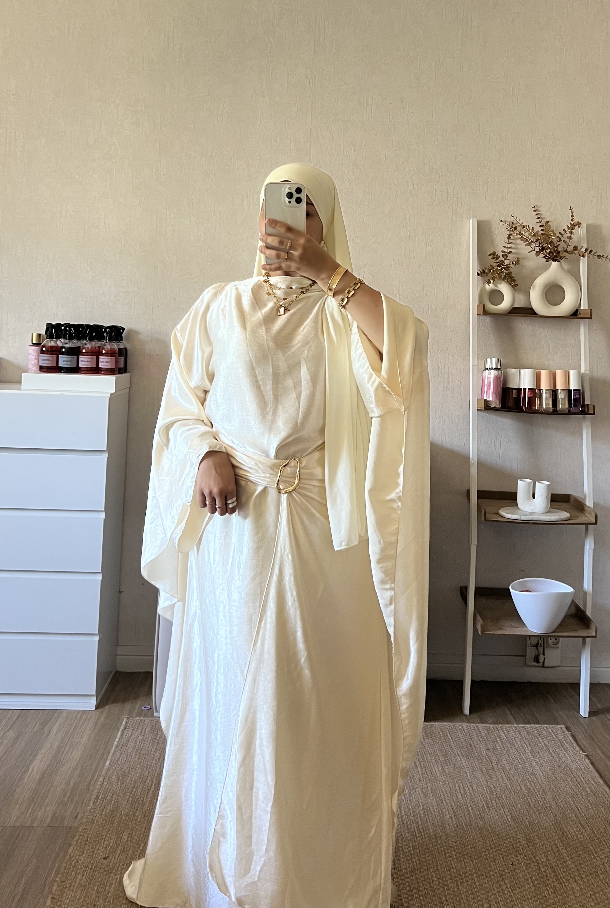 Abaya event ivoire 