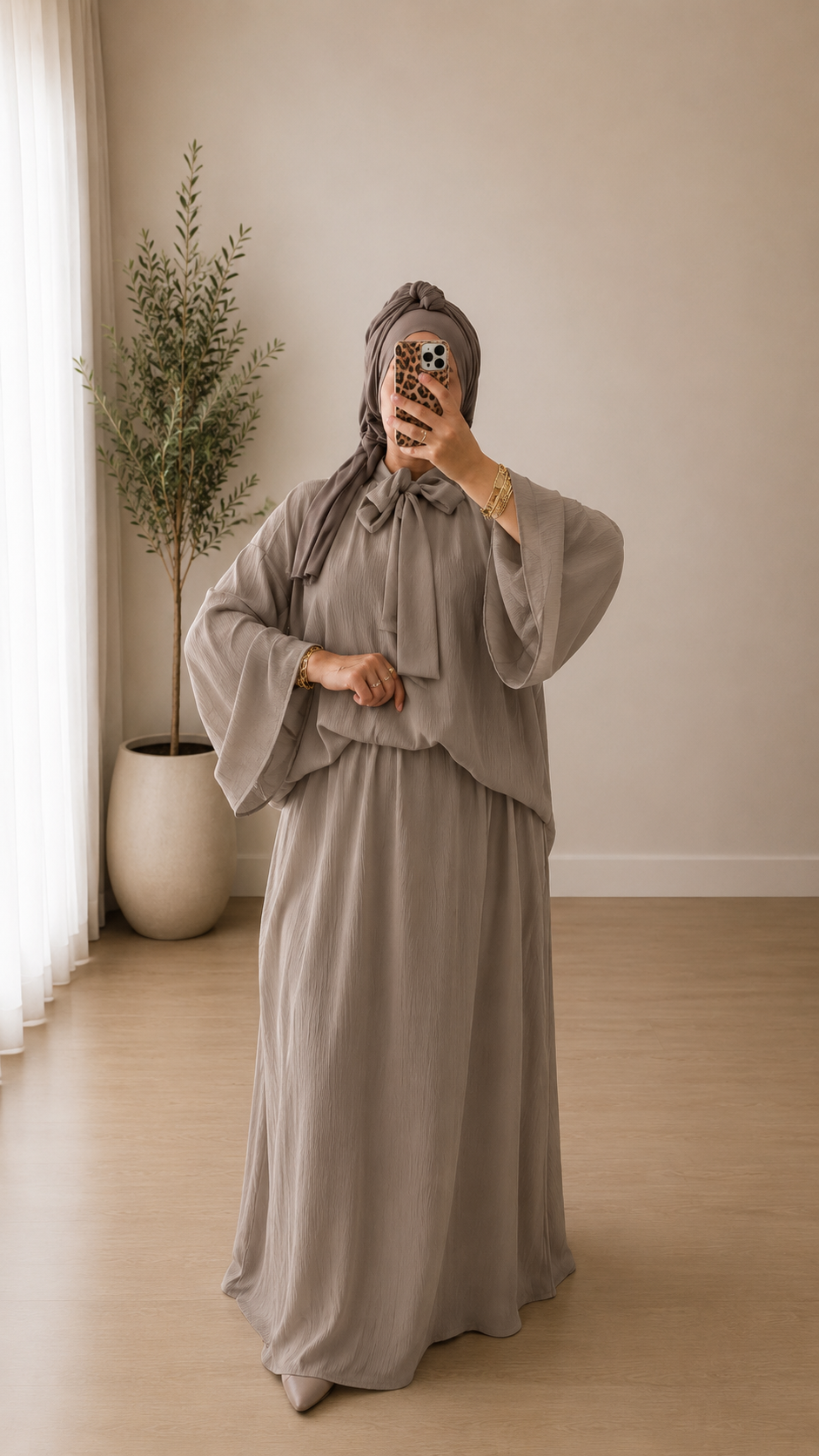 Robe Modeste Vert Pastel