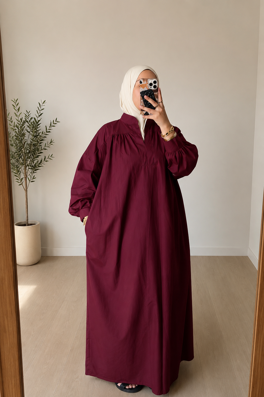 Robe popeline 
