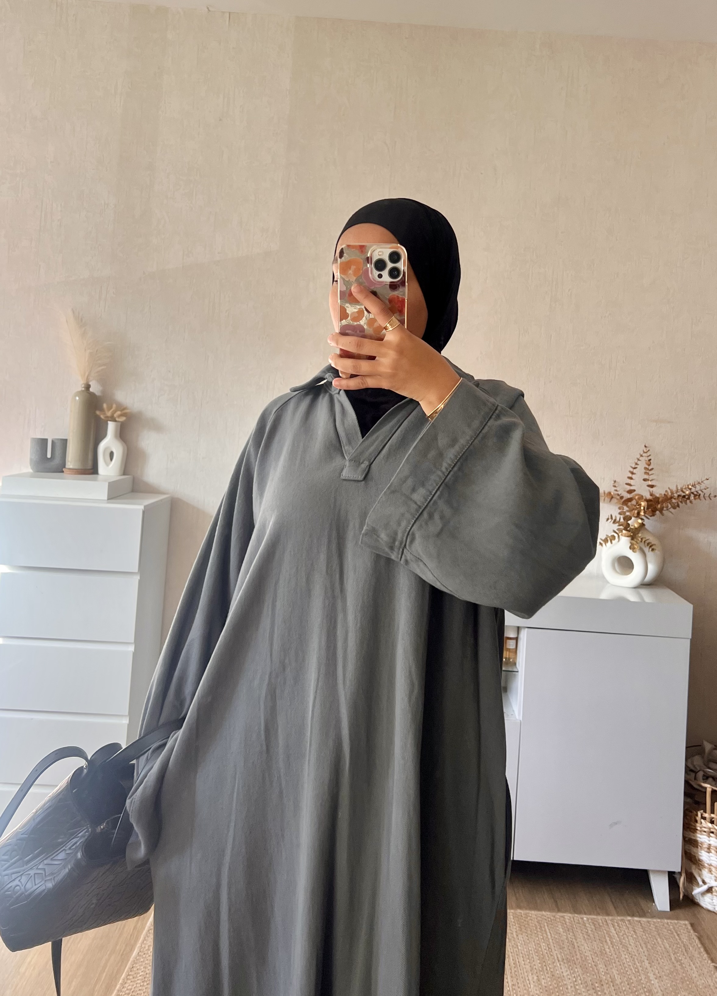 Robe longue jeans 