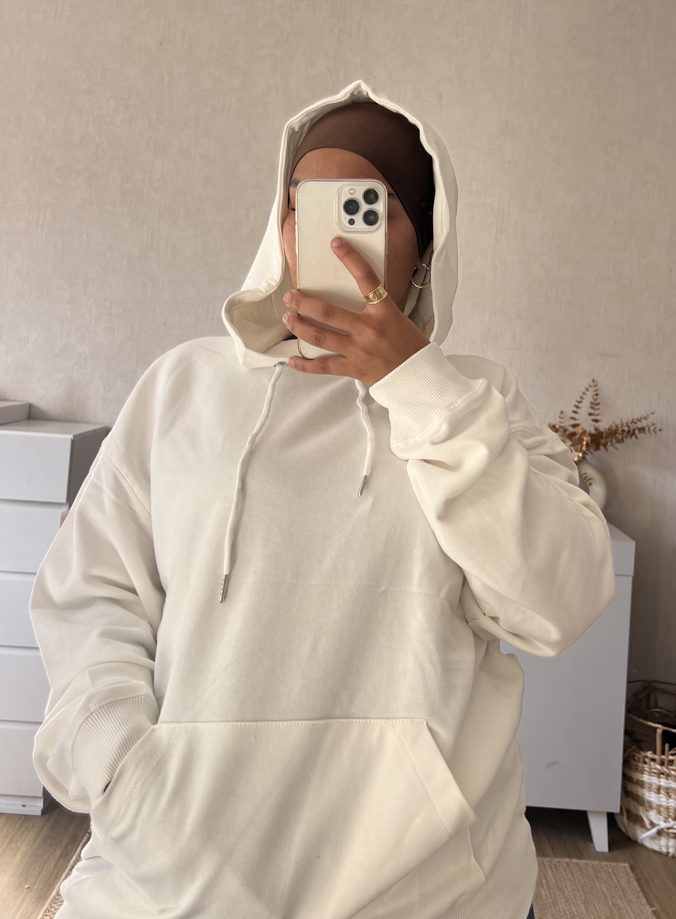 Sweat à capuche coton
