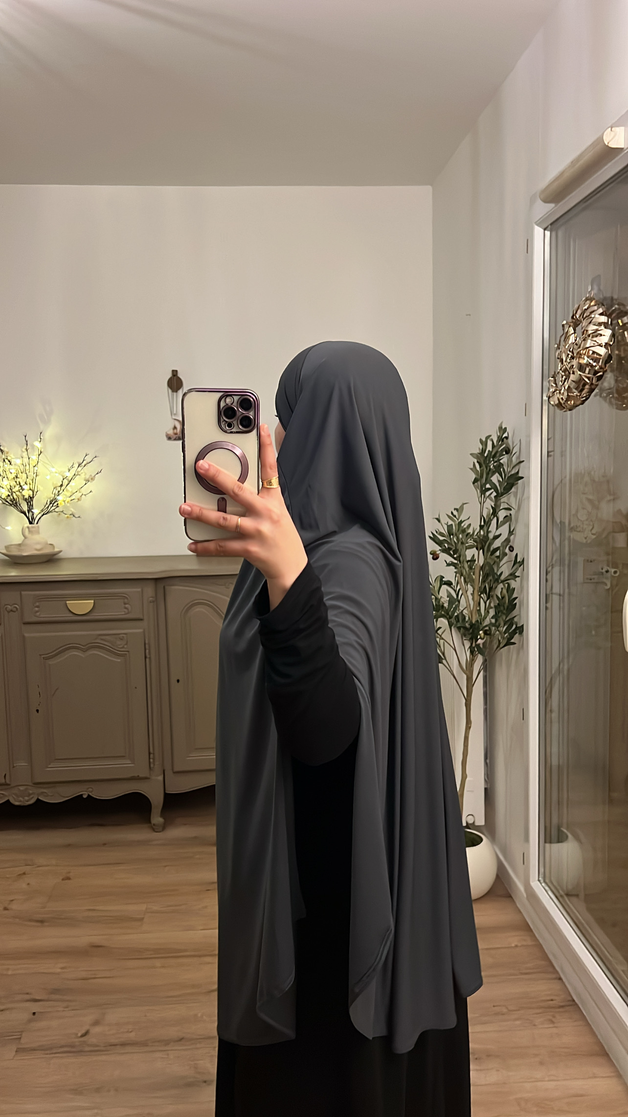 Khimar fente Jersay Premium