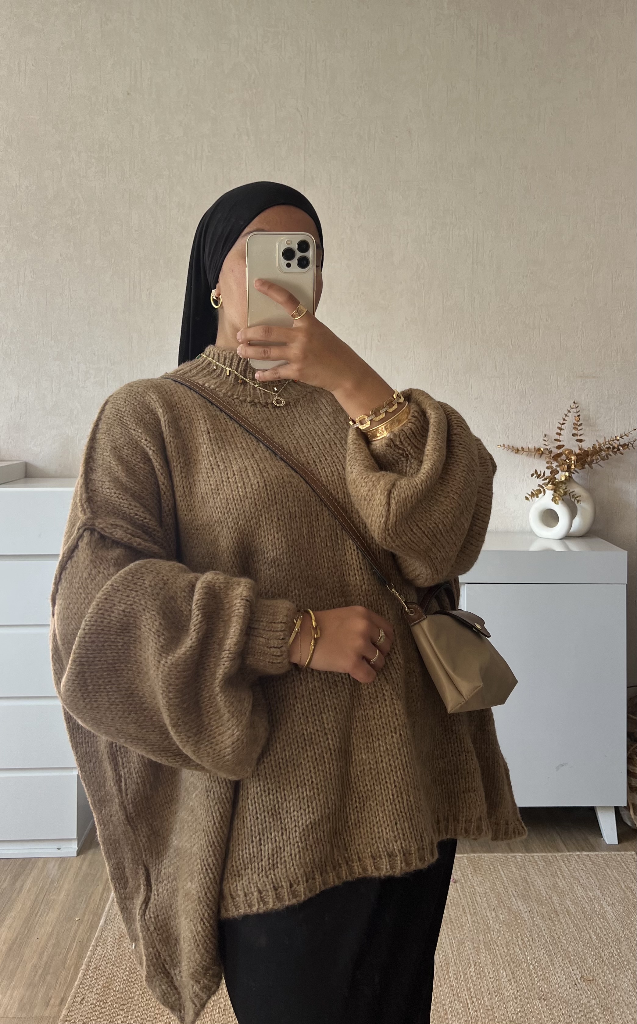 Pull oversize laine