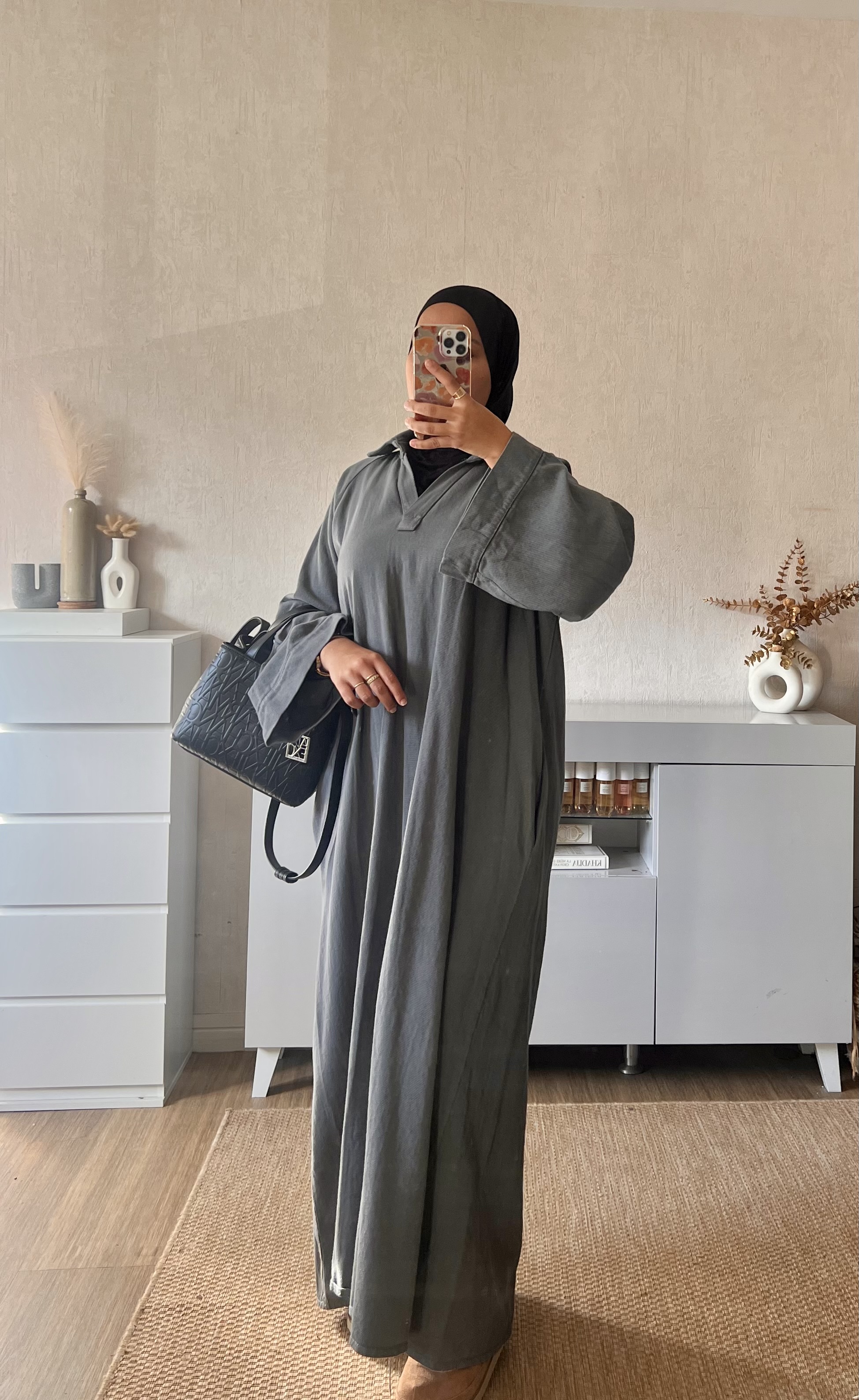 Robe longue jeans 