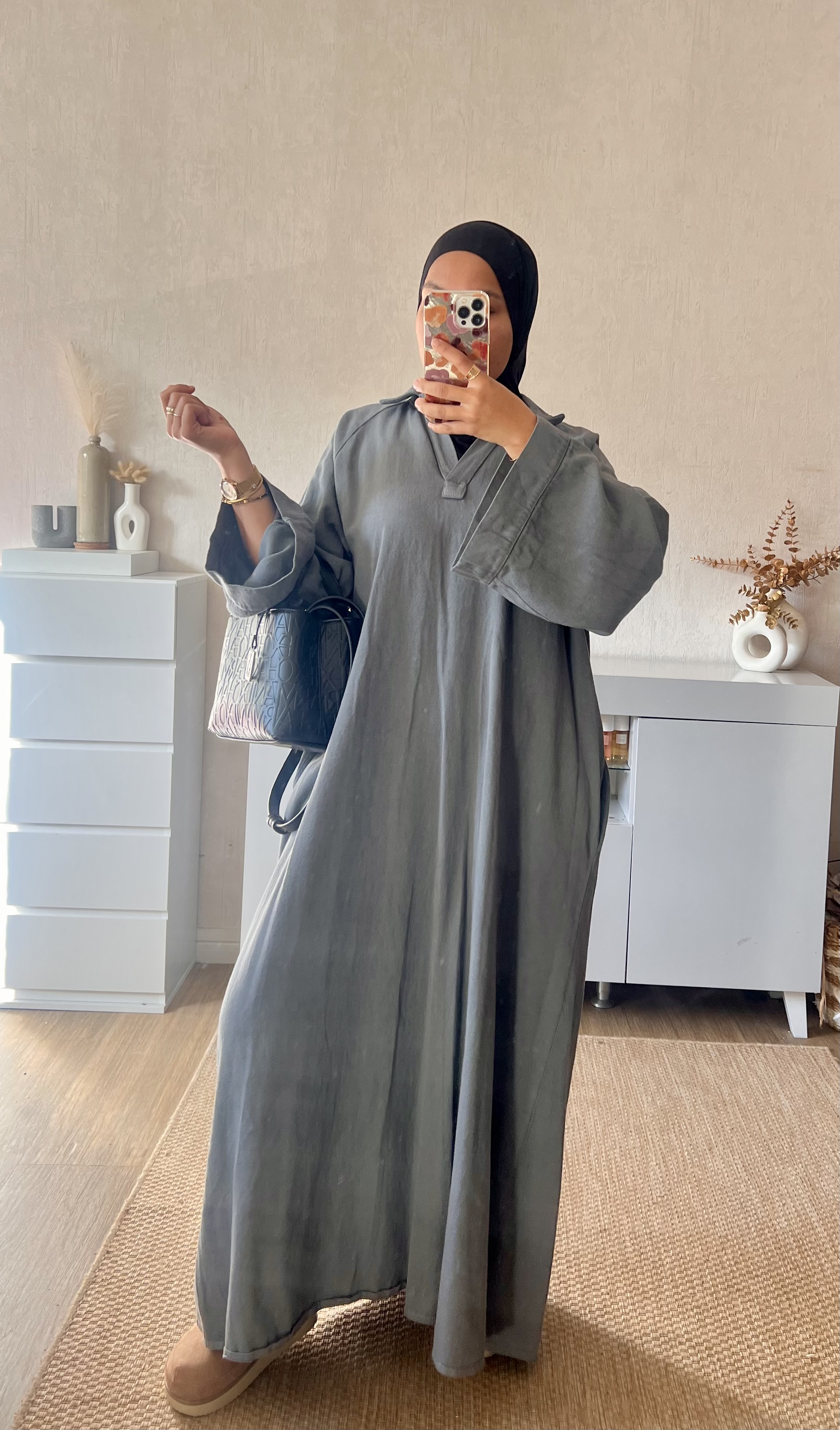 Robe longue jeans 