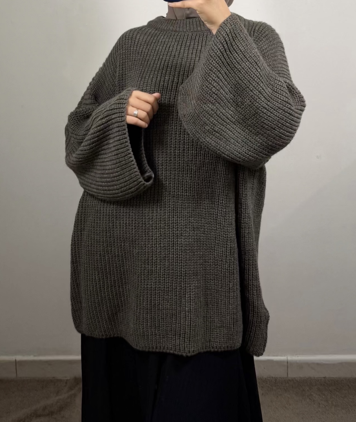 Pull-over en maille oversize