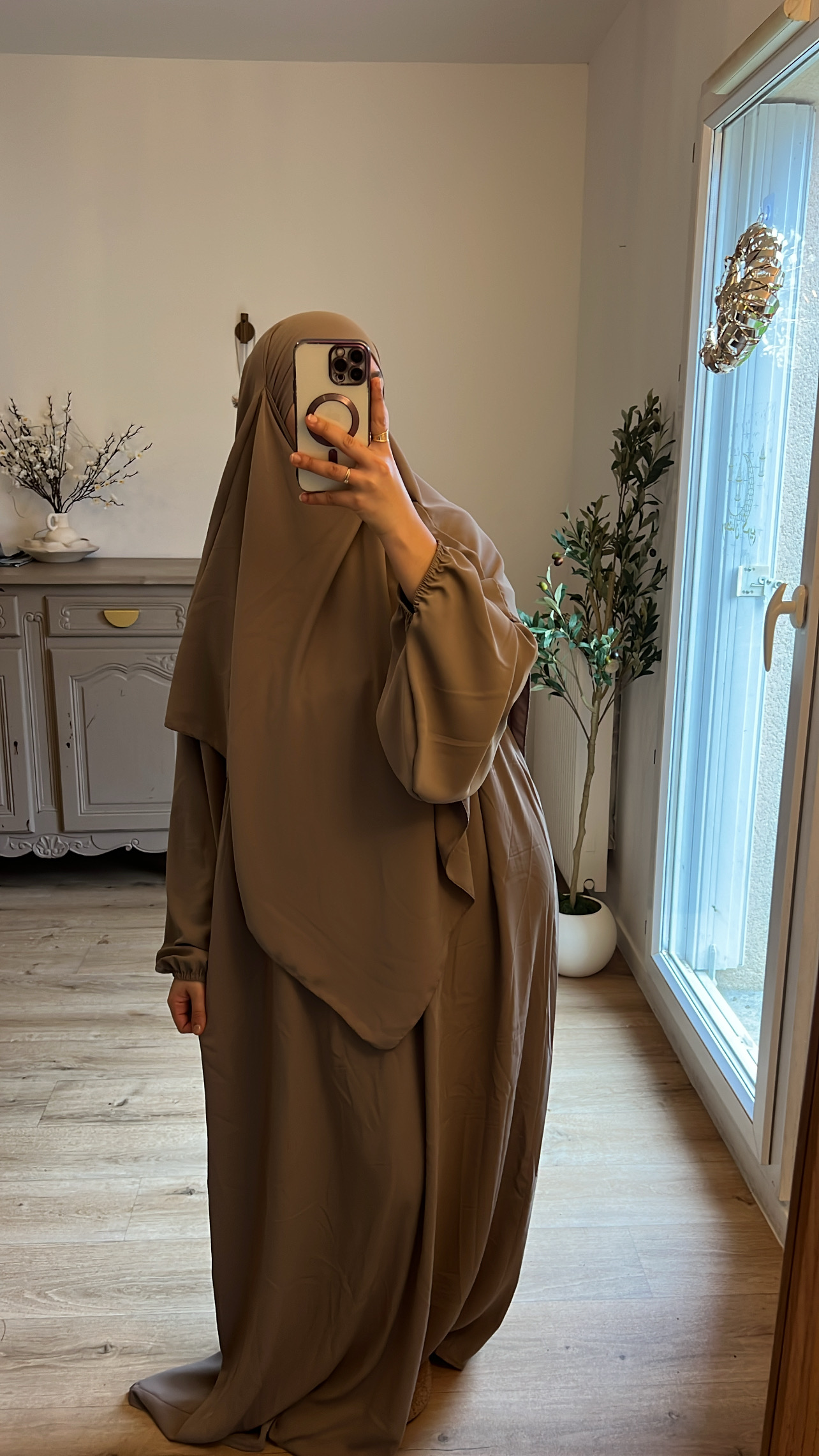 Abaya khimar soie de Médine