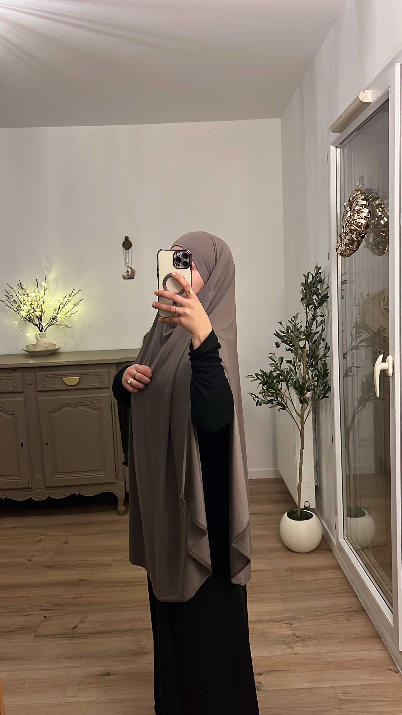 Khimar fente Jersay Premium