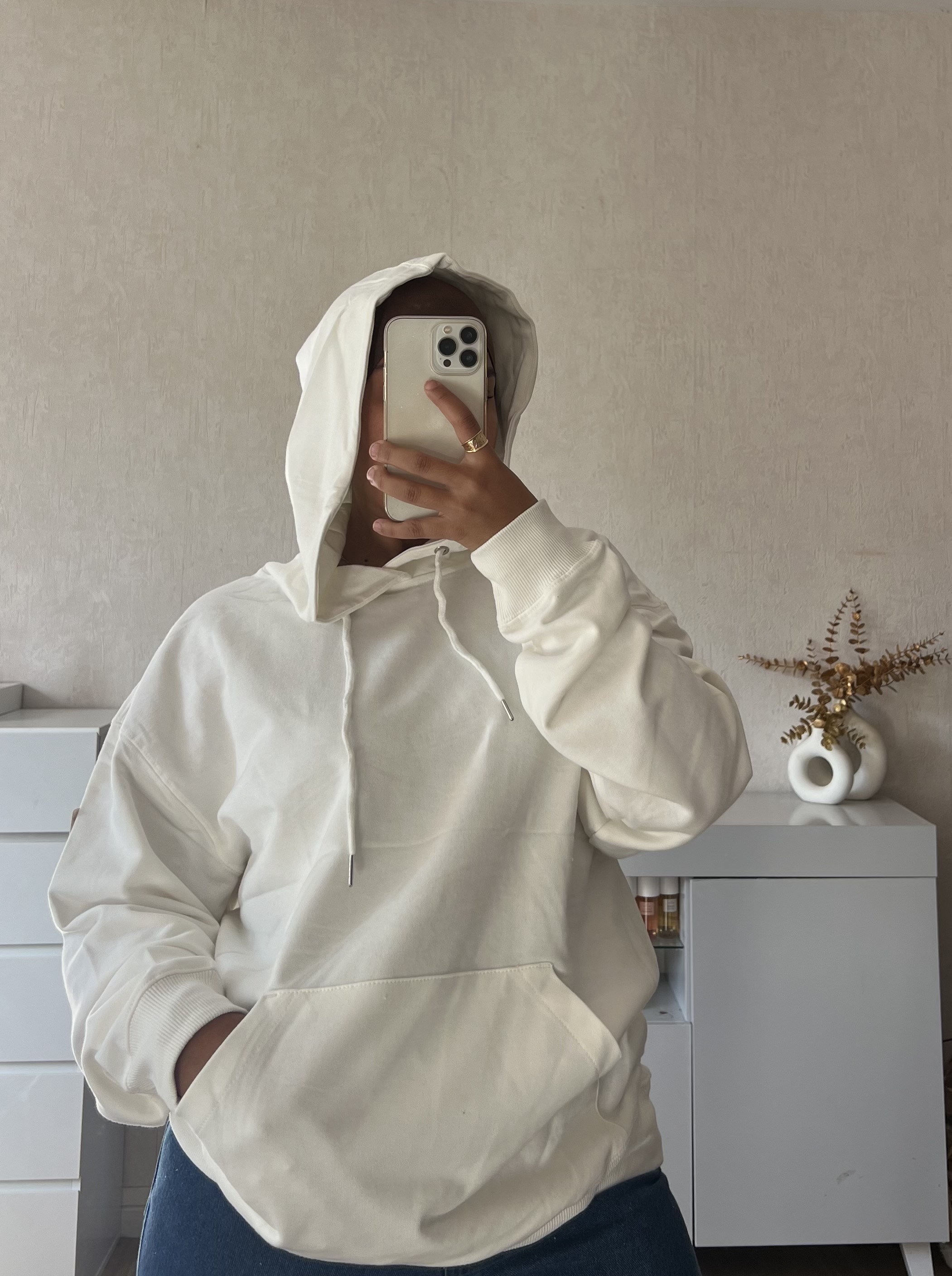 Sweat à capuche coton