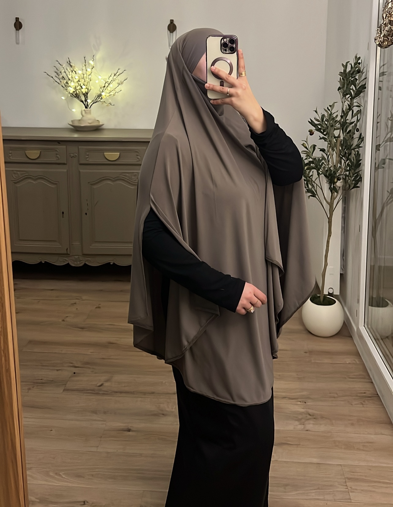 Khimar fente Jersay Premium