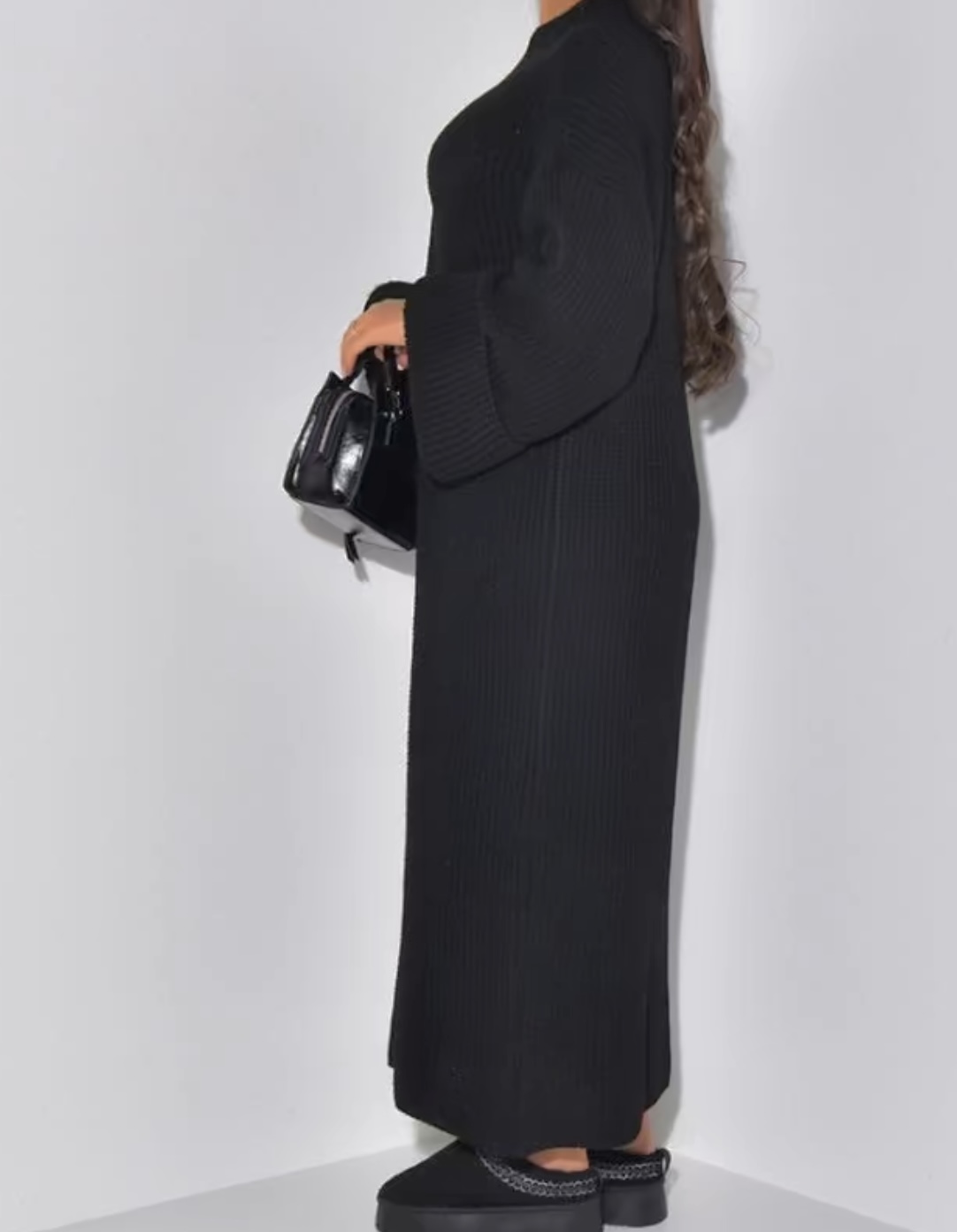 Robe longue en maille