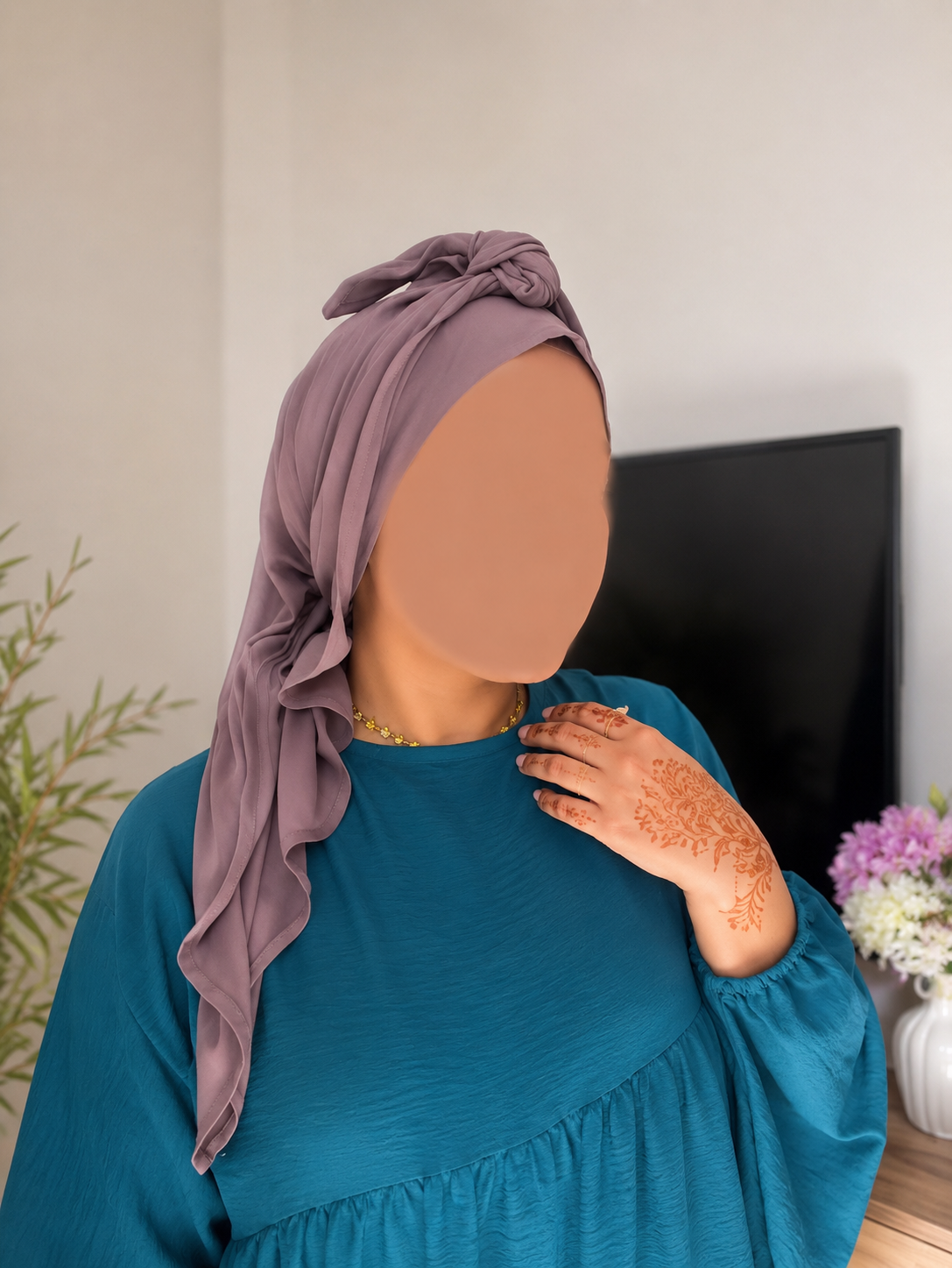 Voile triangle en viscose