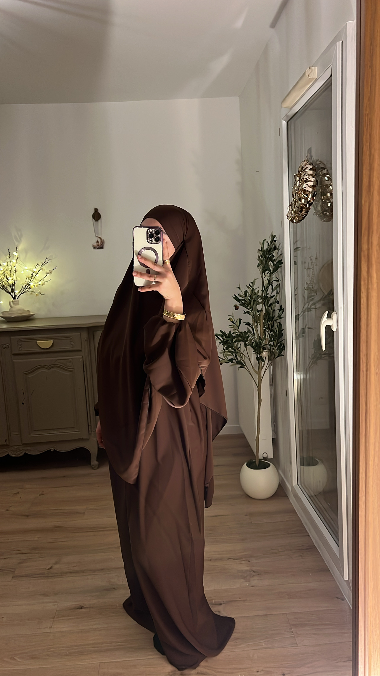 Abaya khimar soie de Médine