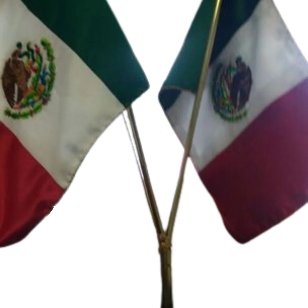 Bandera Bordada de Escritorio