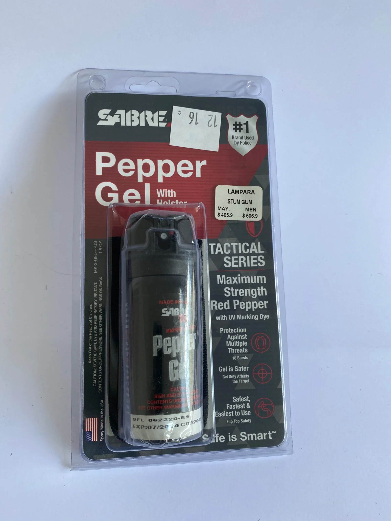Gas Pimienta en Gel