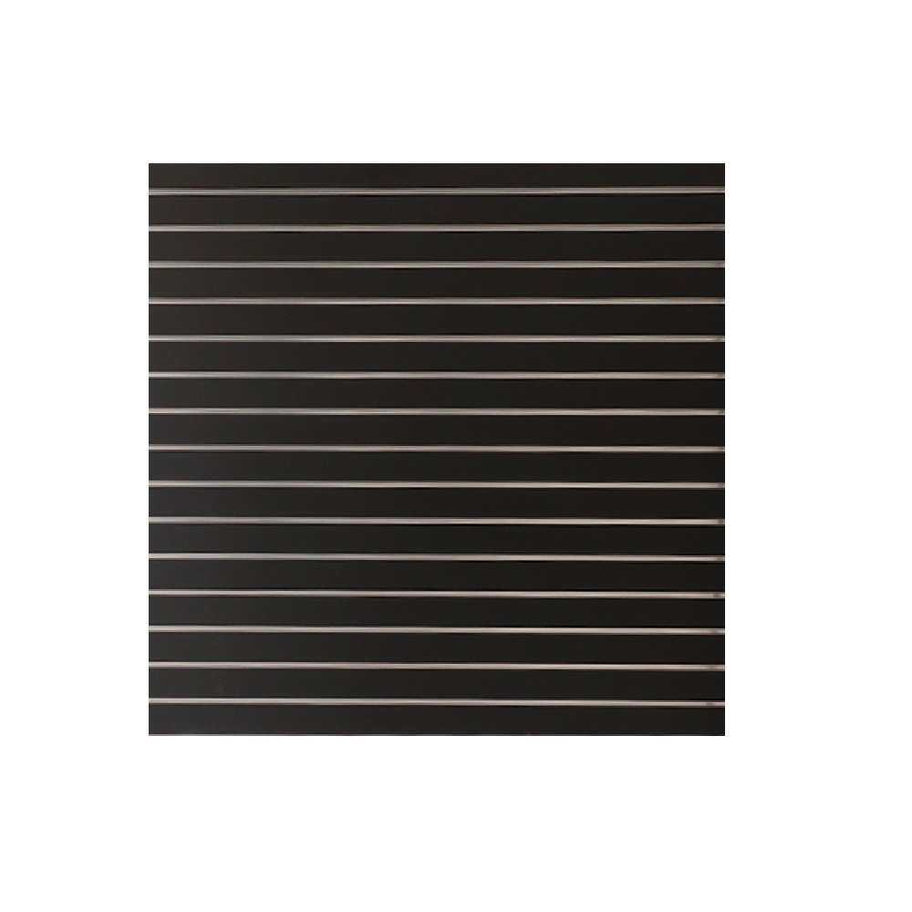 Panel Ranurado Inserto Aluminio Negro