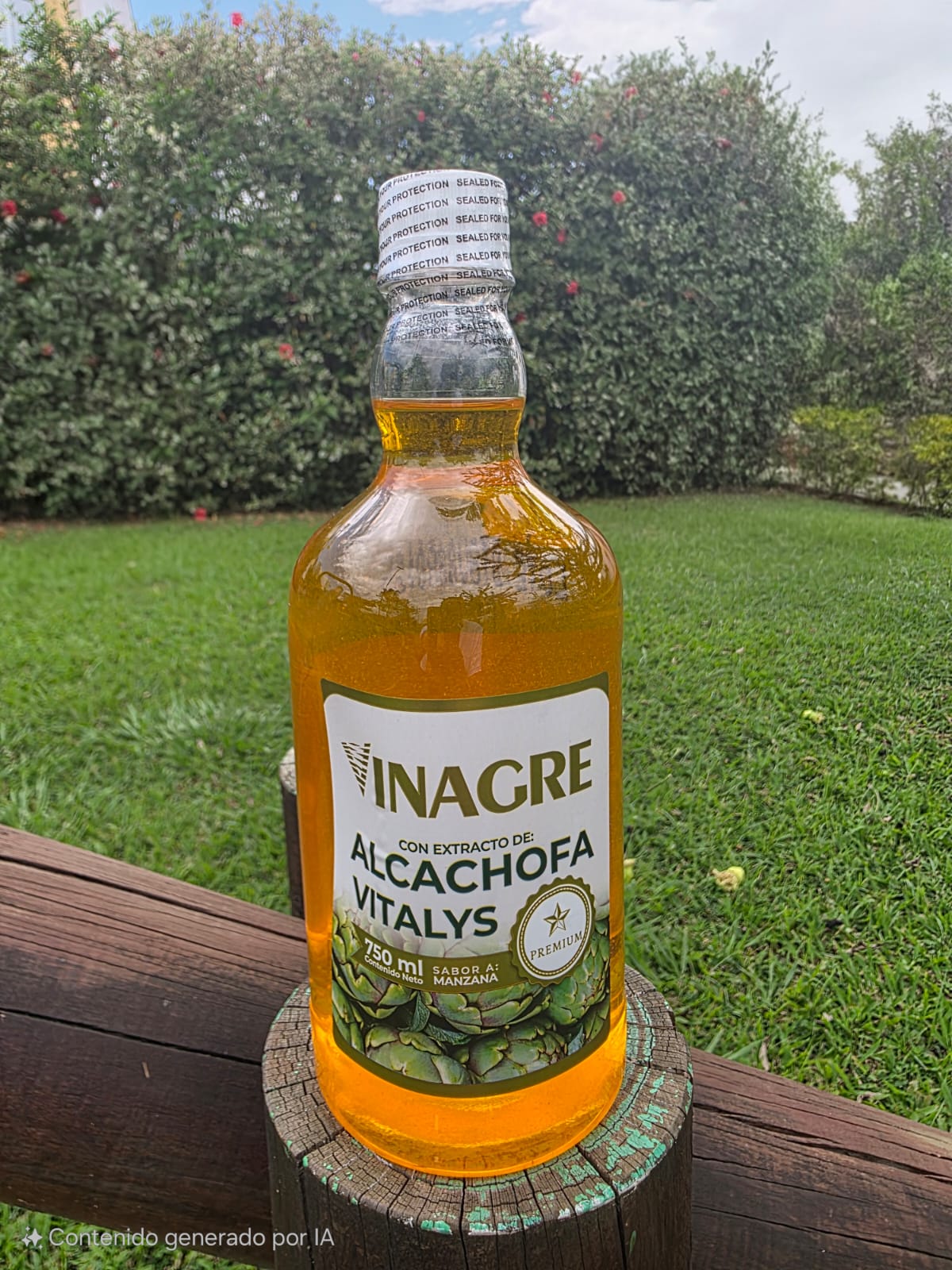 Vinagre con extracto de alcachofa
