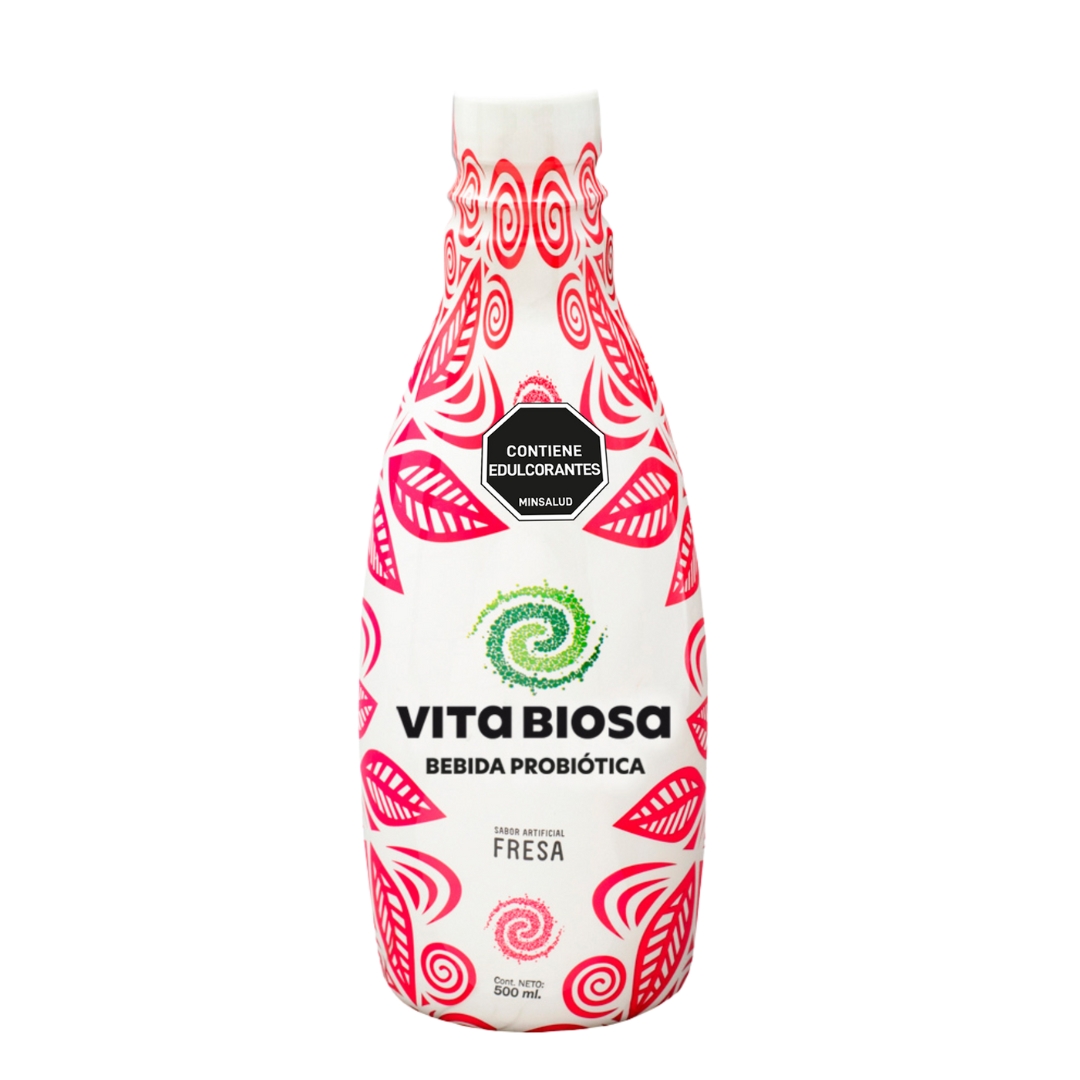 Bebida Probiótica Vita Biosa sabor Fresa 500 ml
