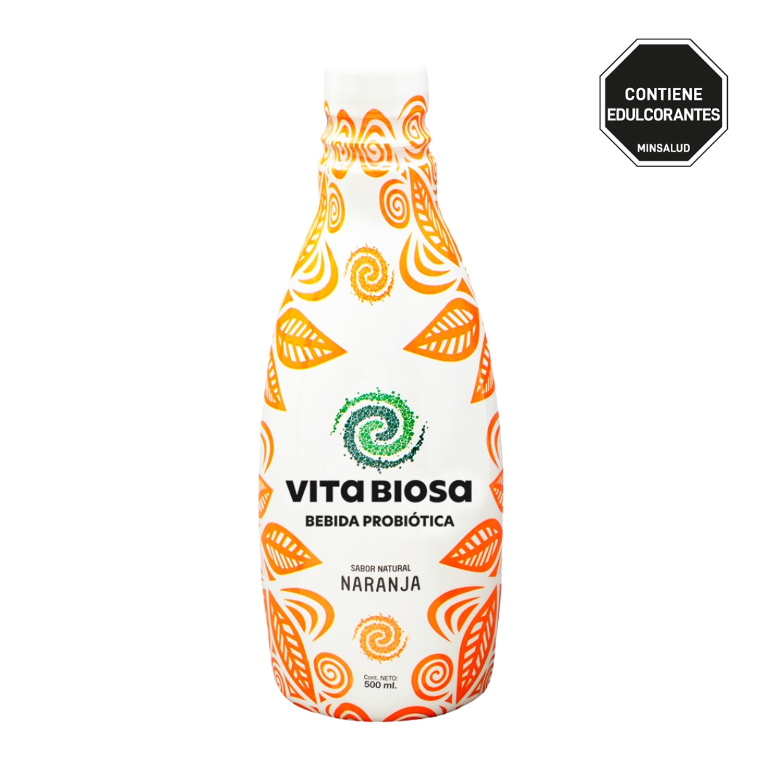 Bebida Probiótica Vita Biosa sabor Naranja 500 ml