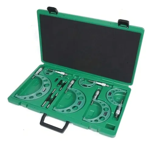Juego de 4 Micrómetros Exteriores con Vernier 0-6"