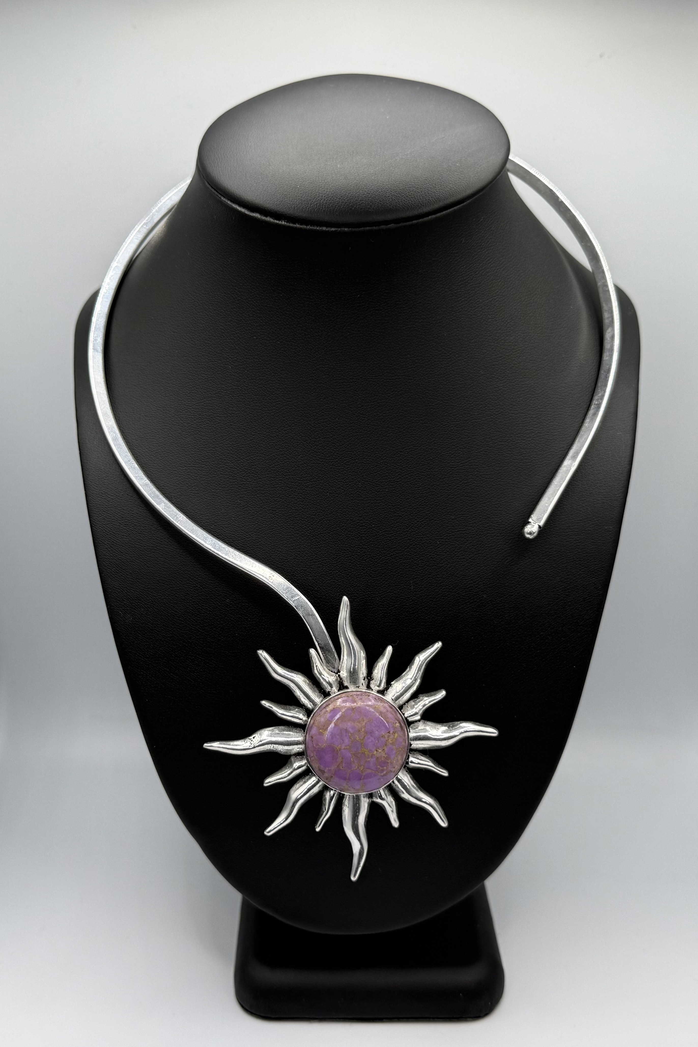 Mystic Lilac Sunburst Necklace