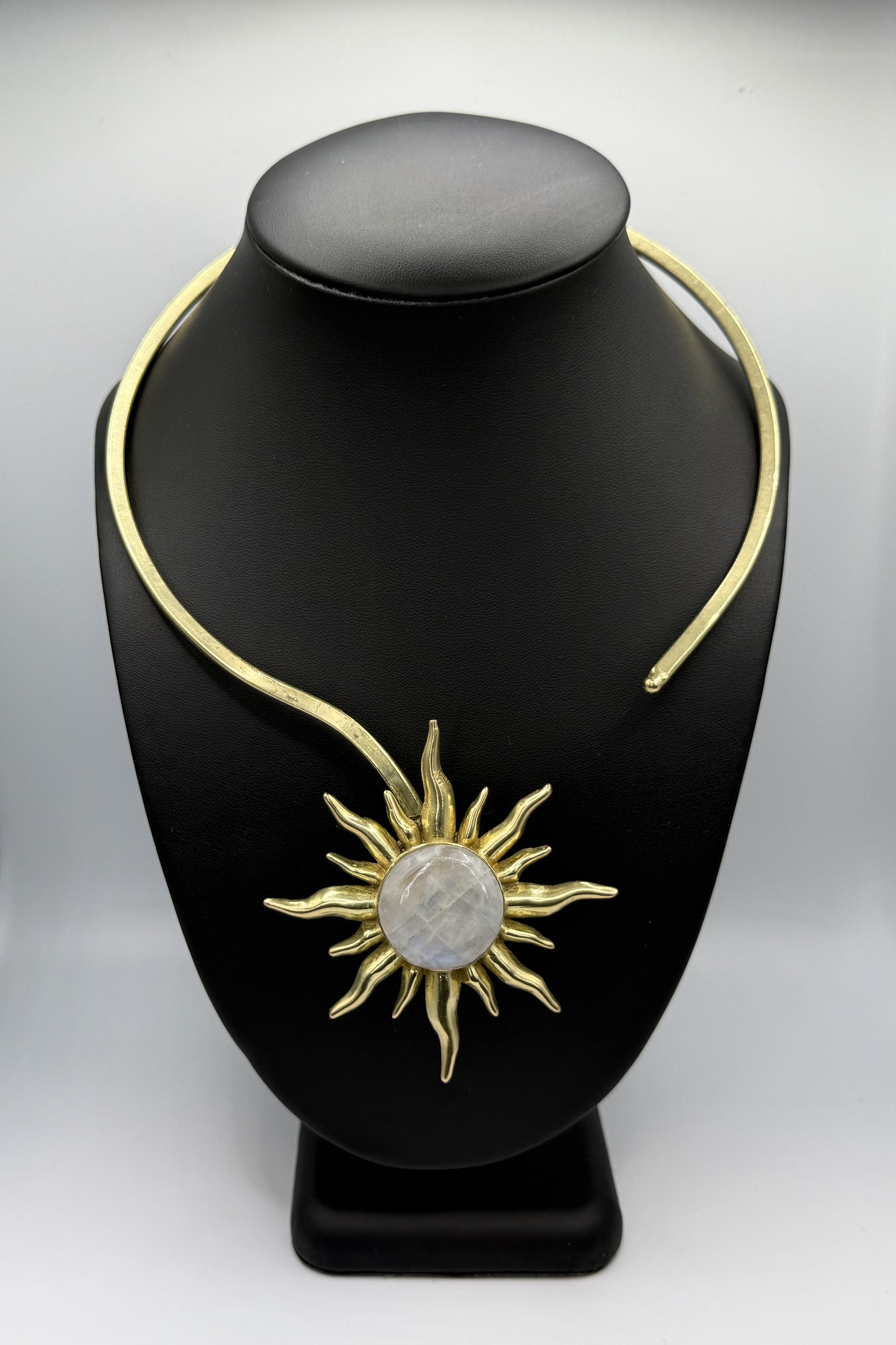 Celestial Sunburst Choker Necklace