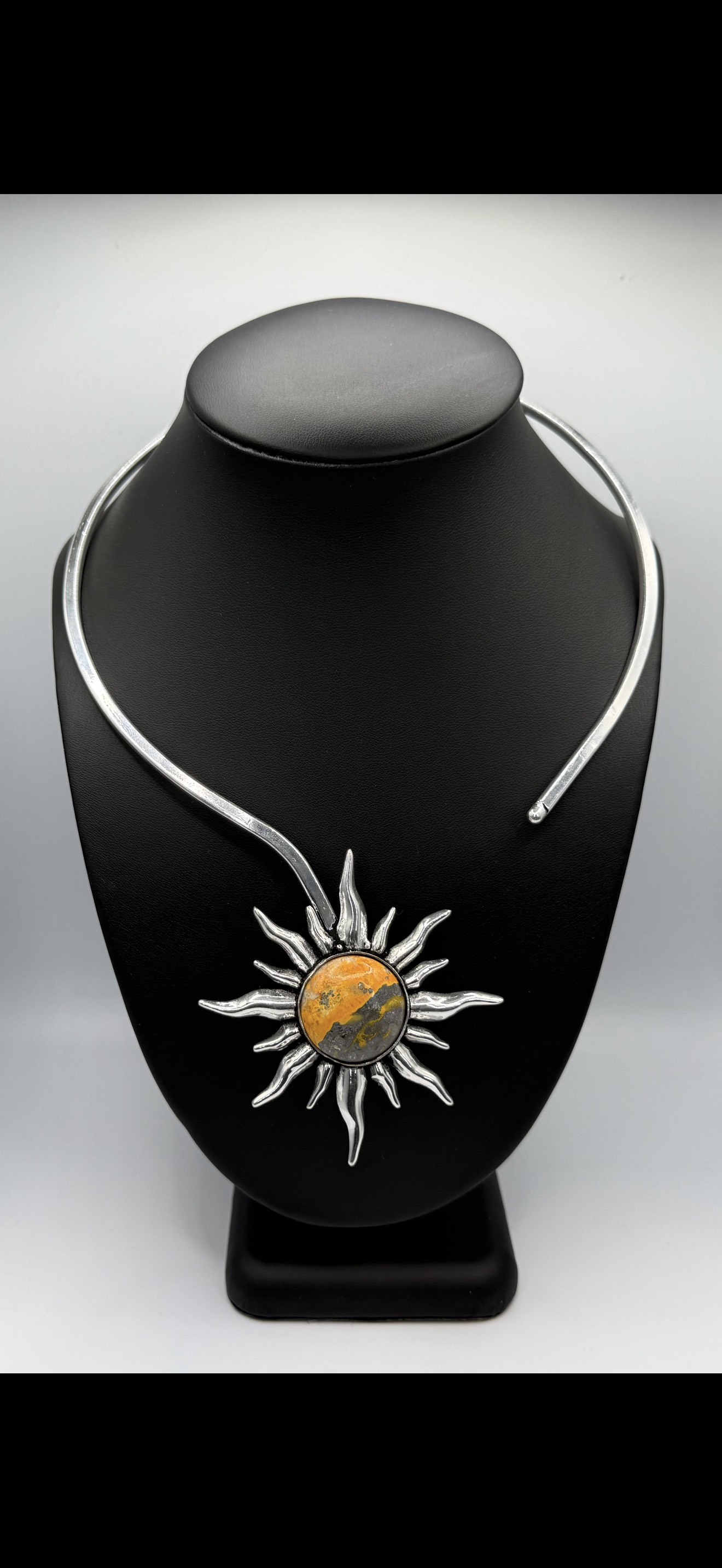 Fiery Spirit Sunburst Necklace