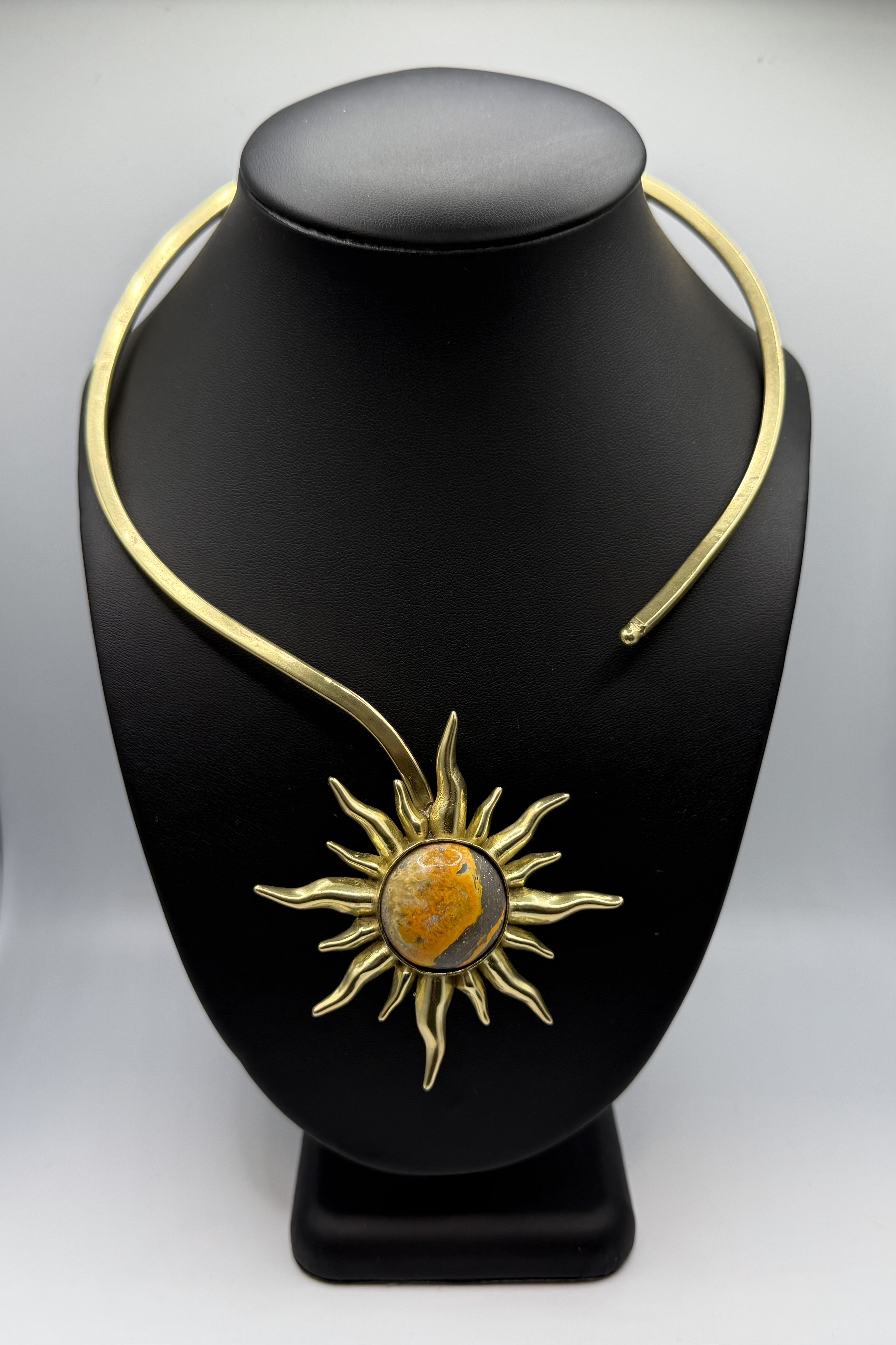 Fiery Spirit Sunburst Necklace