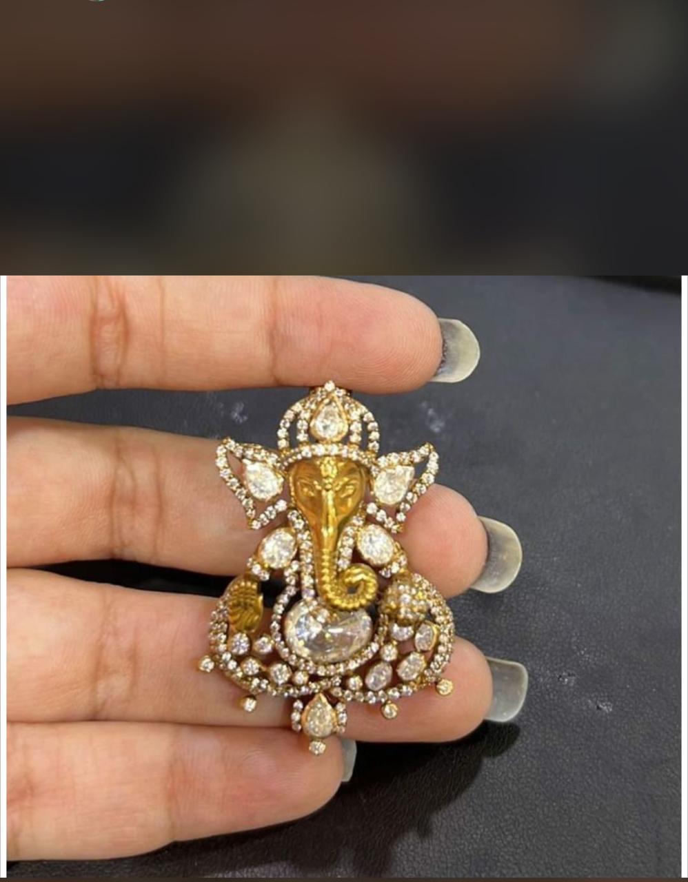 Gold Ganesh Pendant