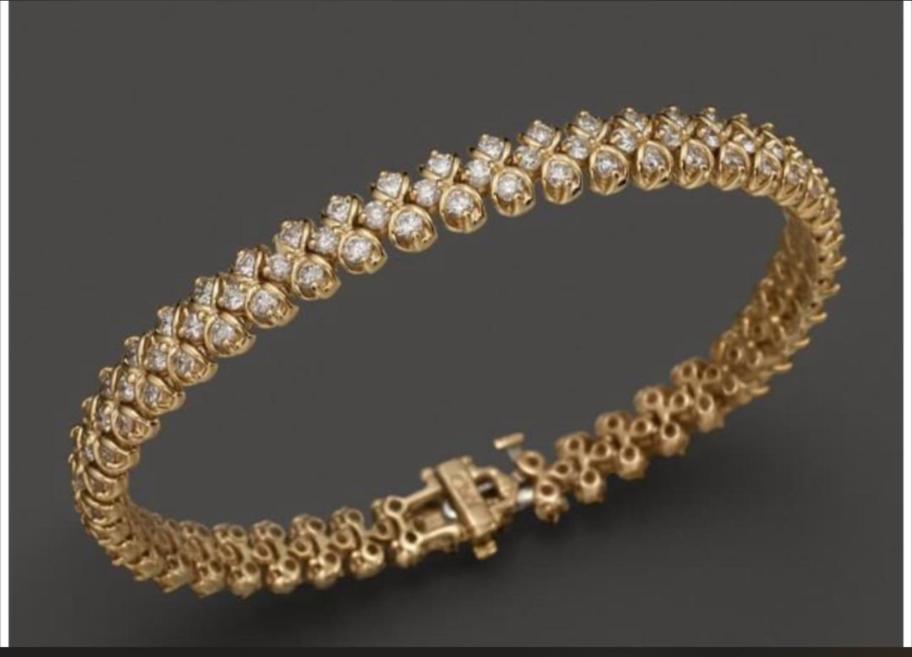 Gold and Diamond Bracelet
