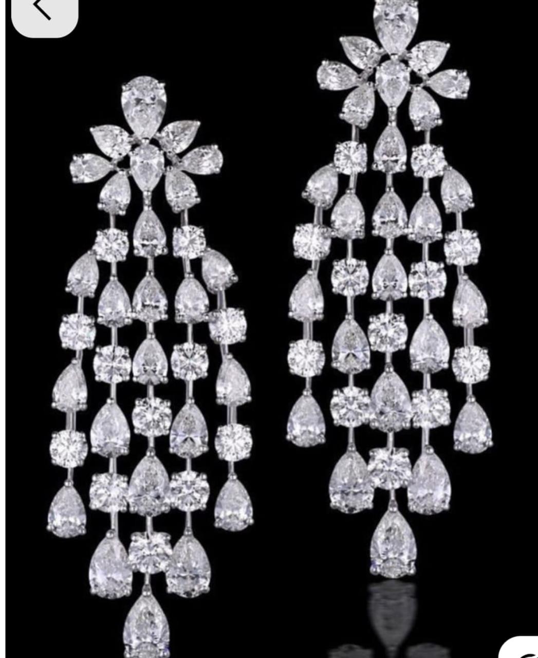 Diamond Chandelier Earrings