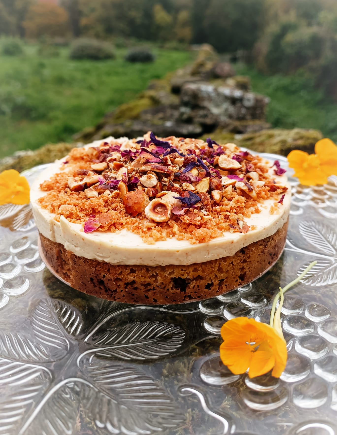 Entremet noisette craquant