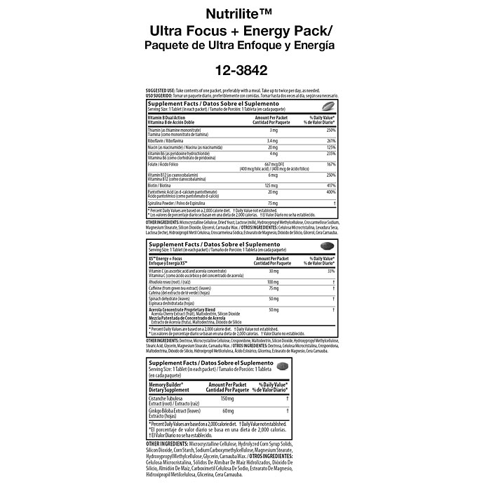 Ultra Focus Energy Pack