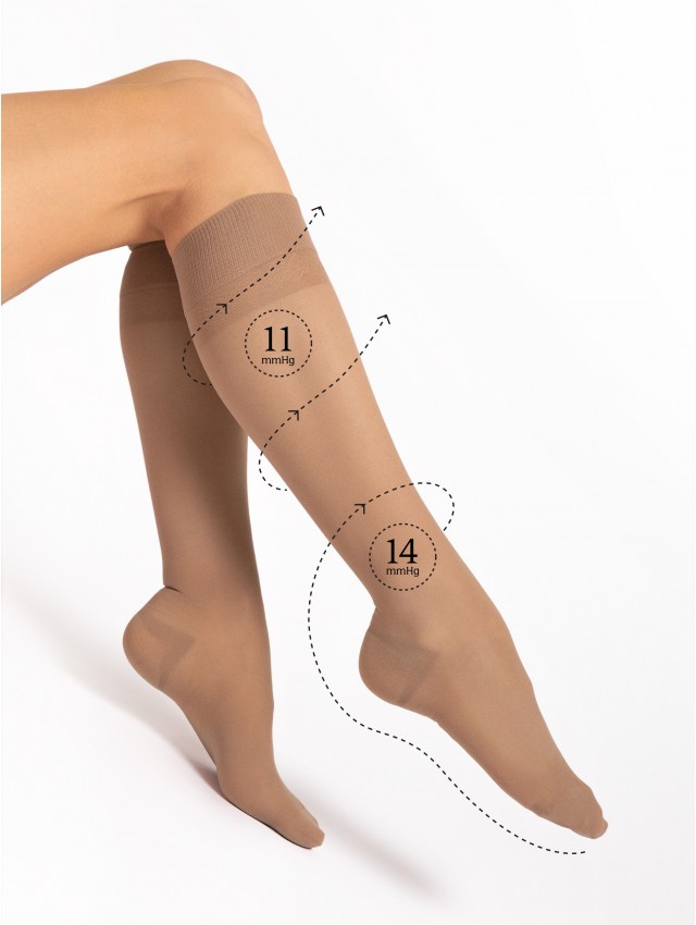 Kompresinės kojinės iki kelių 40 den