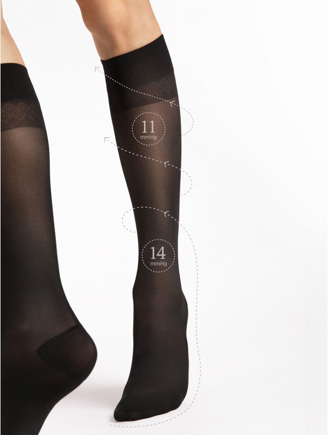 Kompresinės kojinės iki kelių 40 den