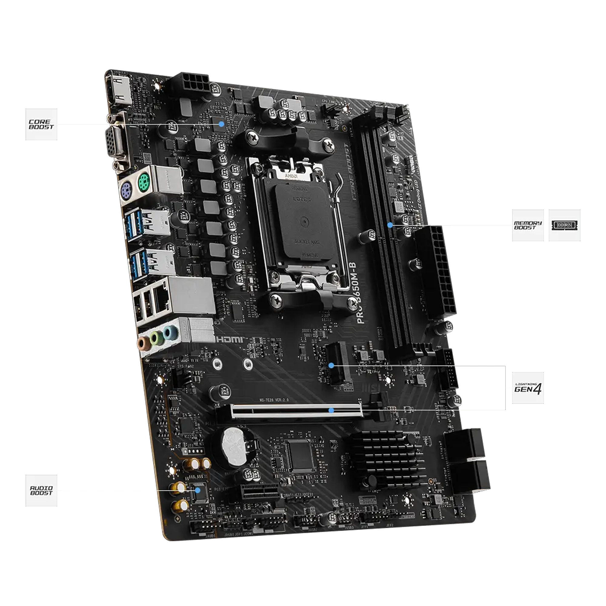  MSI PRO B650M-B - AM5 - DDR5