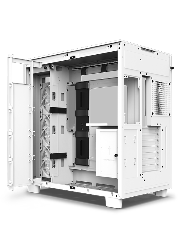 NZXT H9 FLOW - Mid-Tower - White