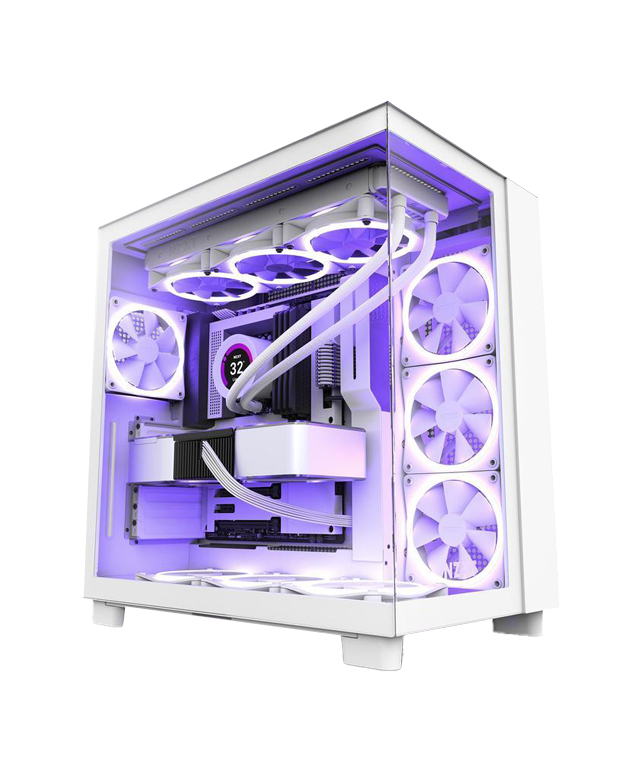 NZXT H9 FLOW - Mid-Tower - White