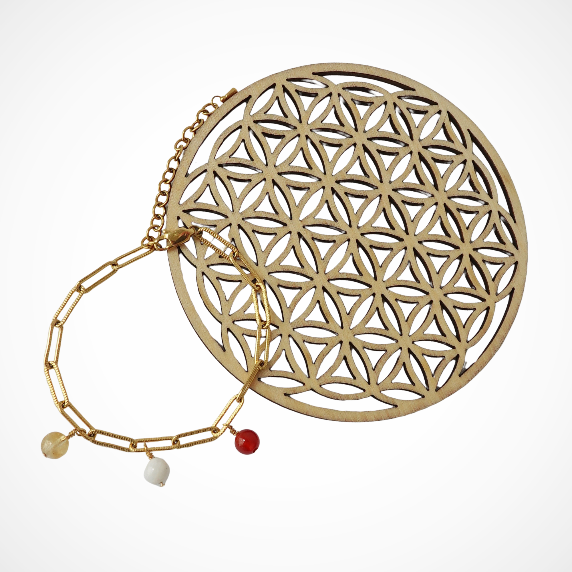 Lune De Mai / BLOOMY - Bracelet en pierres naturelles Soulagement & Féminité 