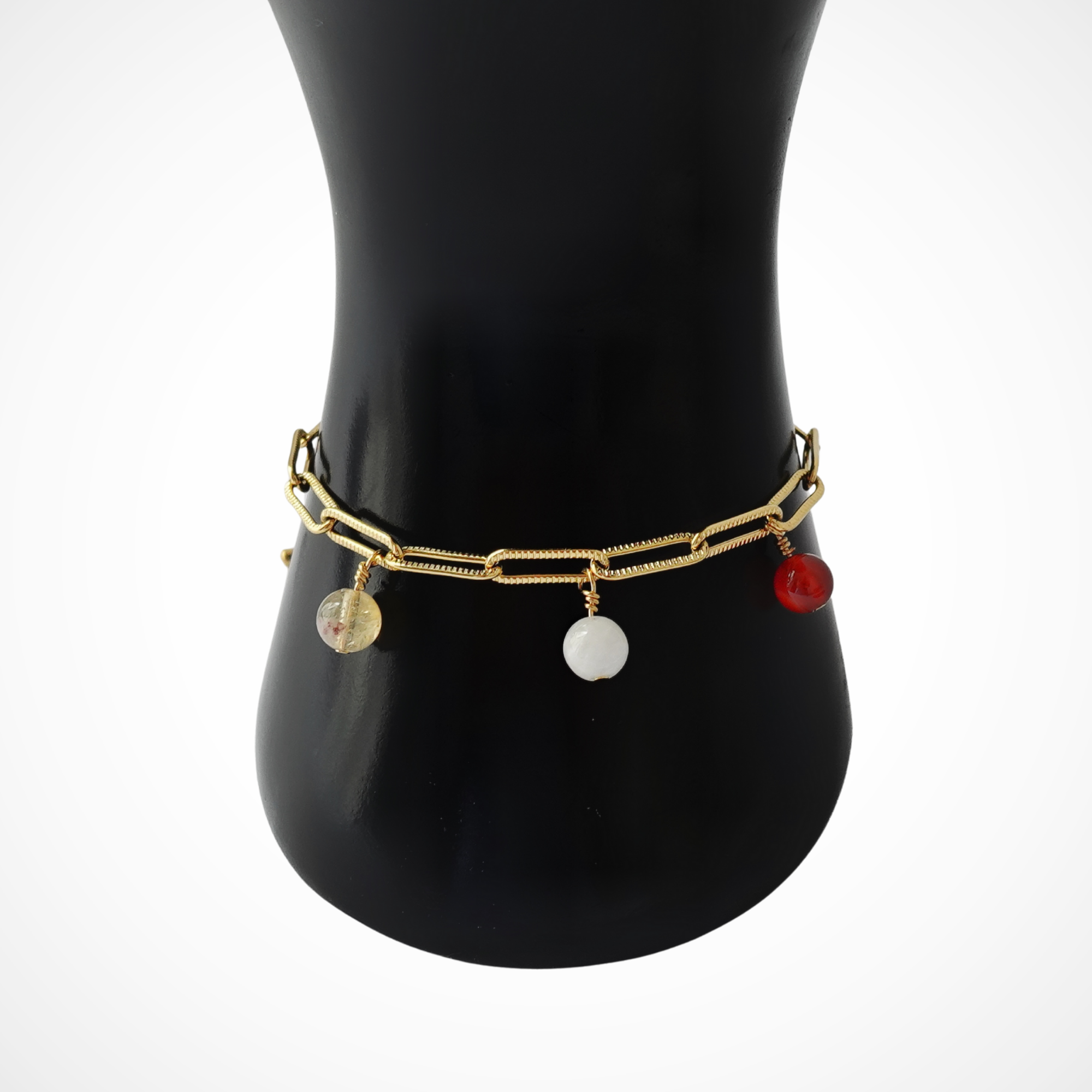 Lune De Mai / BLOOMY - Bracelet en pierres naturelles Soulagement & Féminité 