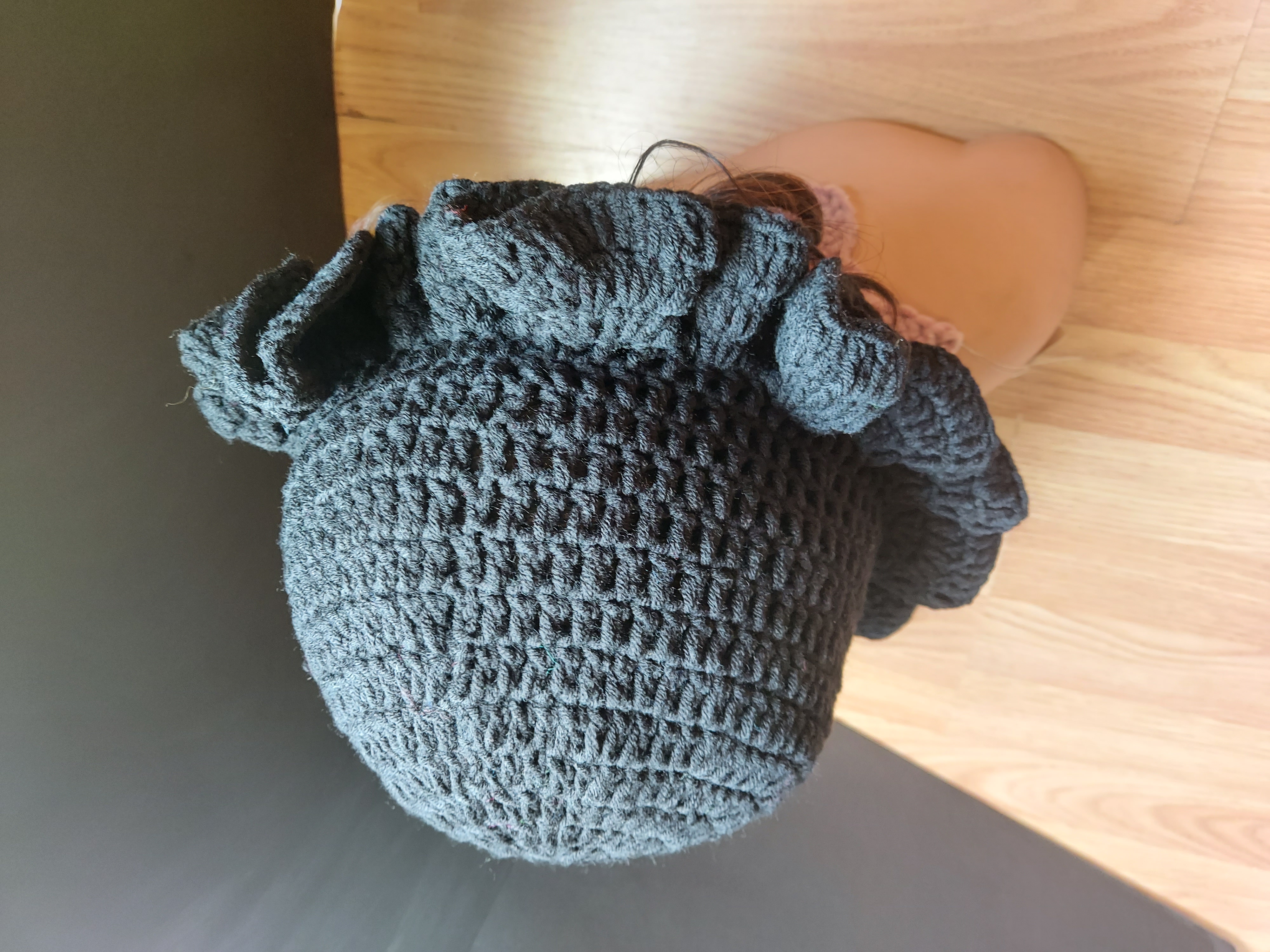 Handmade Crochet Ruffle Hat