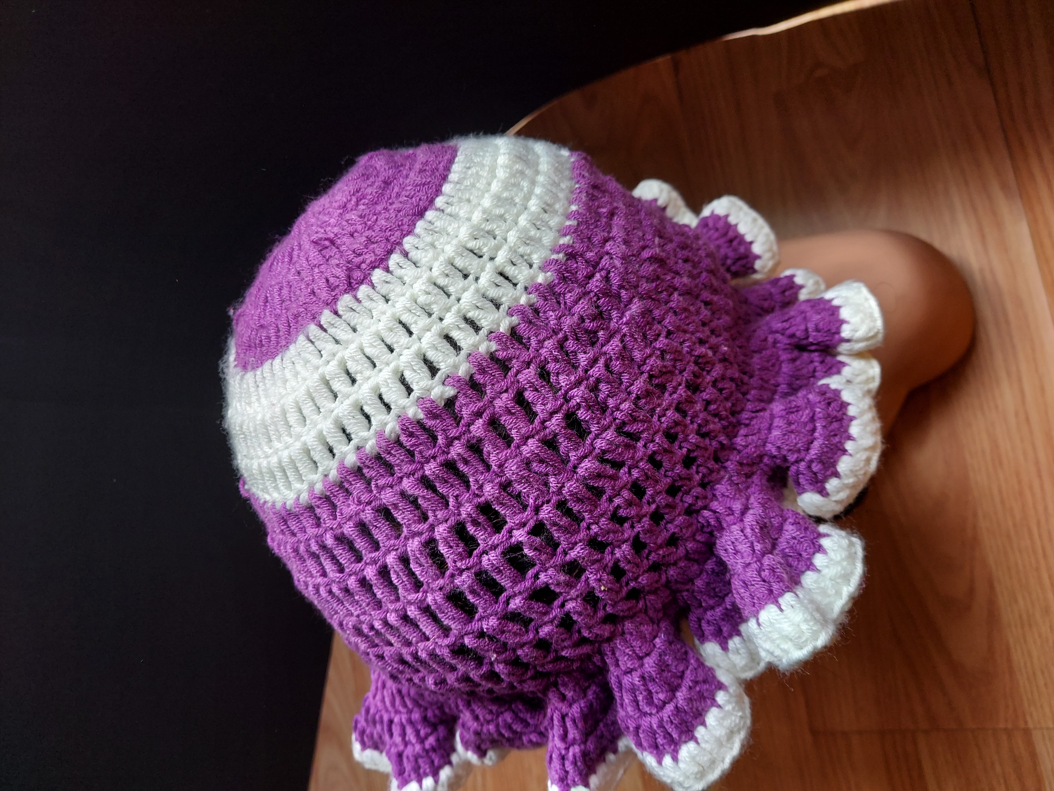 Crochet Ruffled Hat