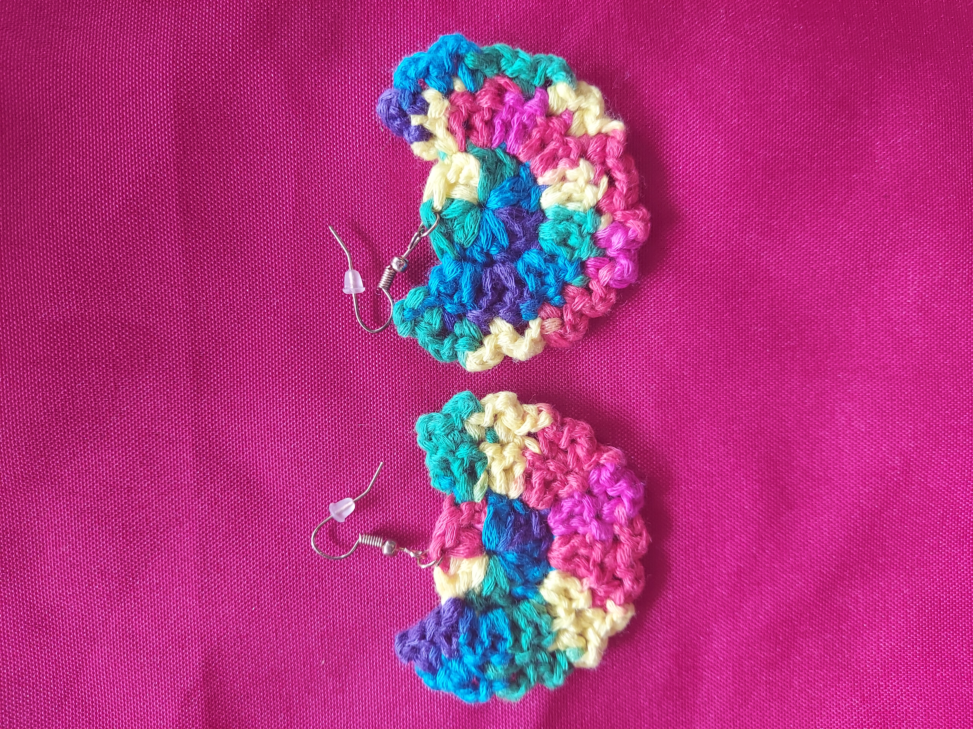 Colorful Crochet Earrings