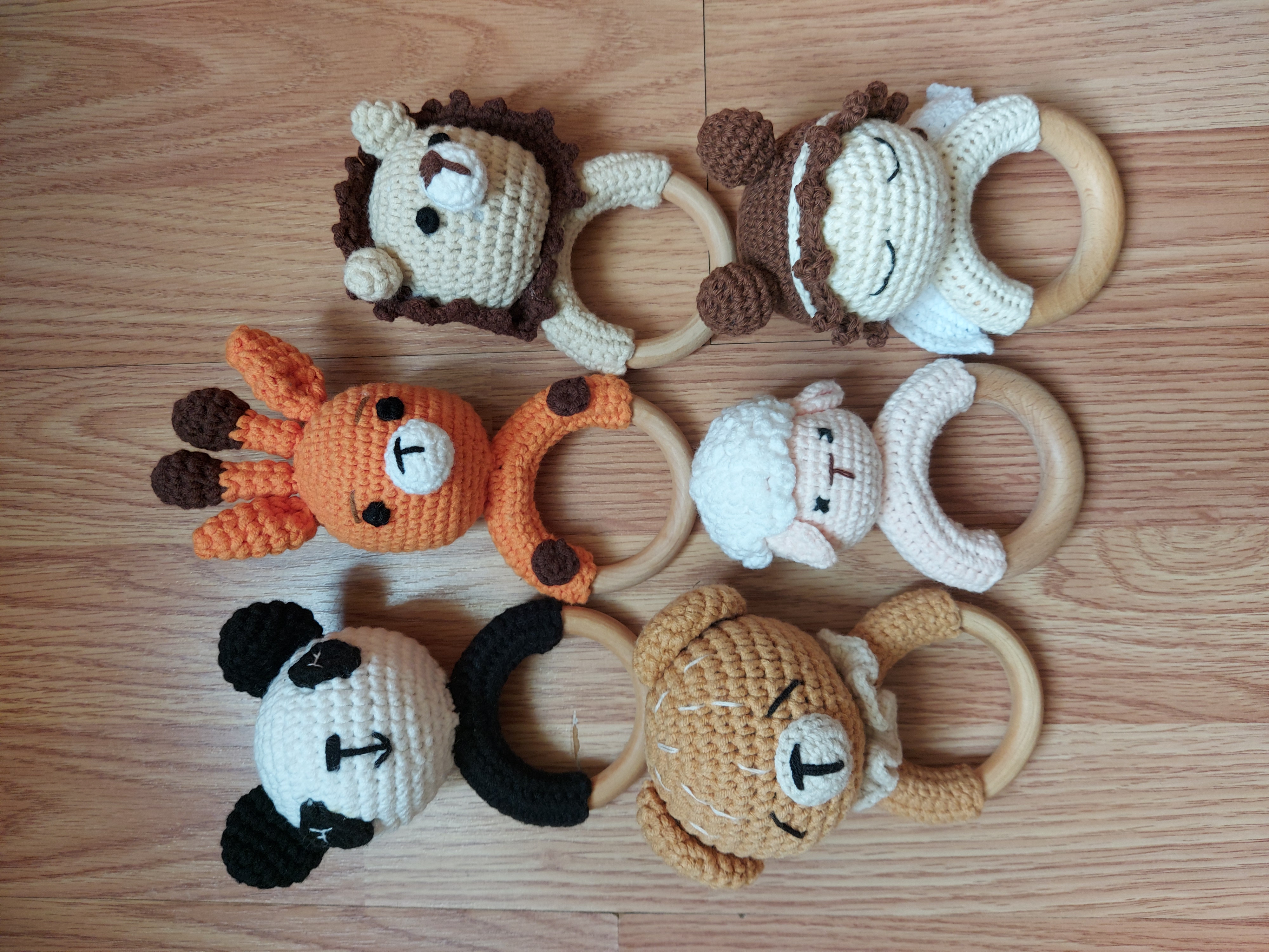Crochet Animal Baby Rattles