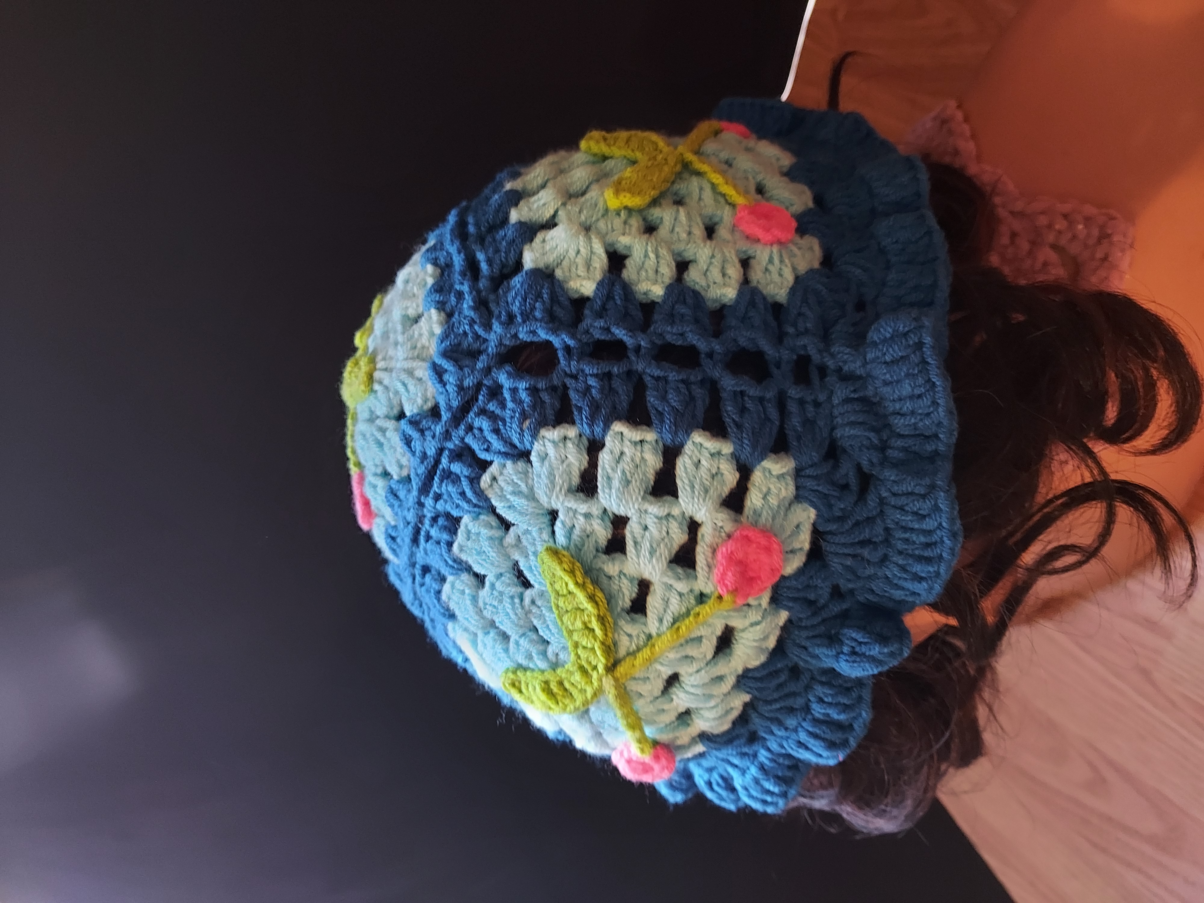 Crochet Bucket Hat With Cherries