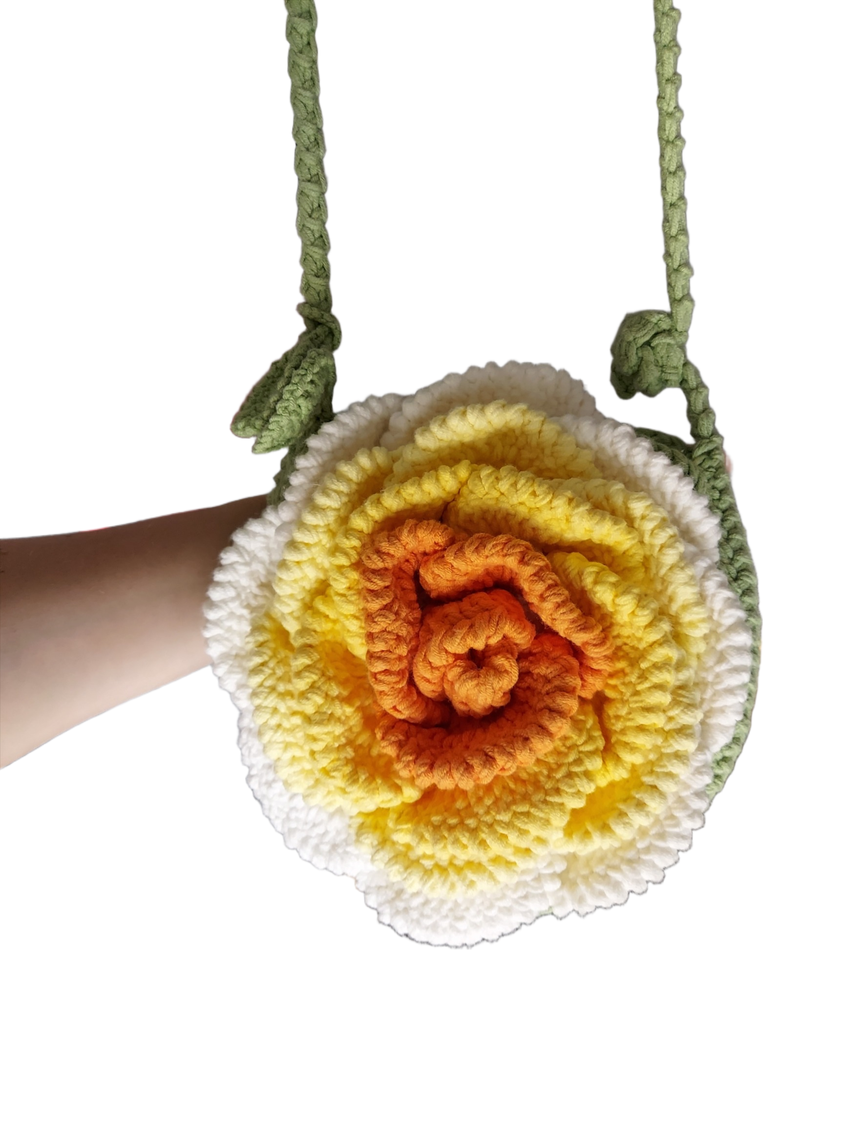 Crochet Rose Bag