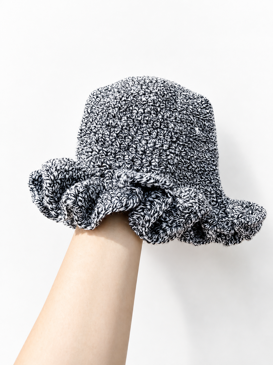 Handmade Crochet Ruffle Hat