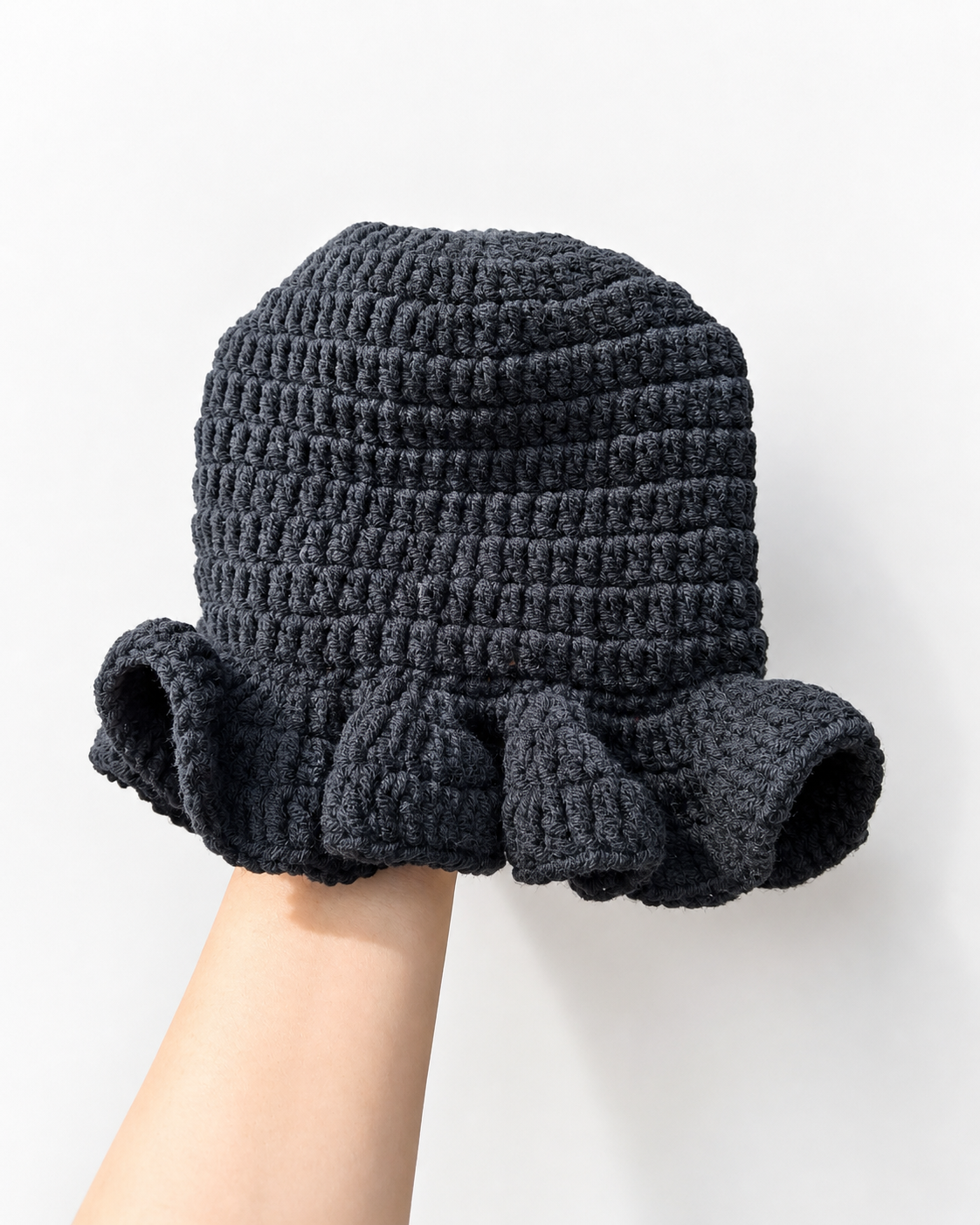Handmade Crochet Ruffle Hat
